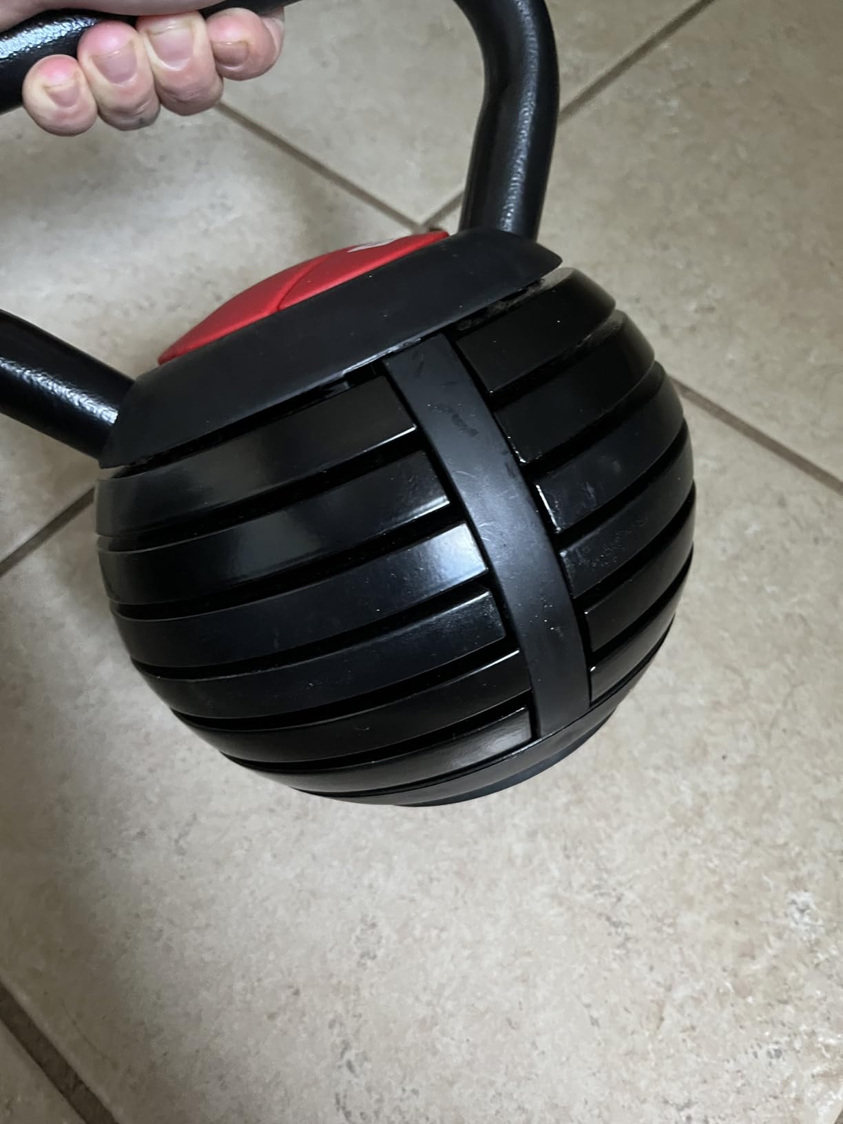 TopMade Adjustable Kettlebell Weights Set Cast Iron Exercise Fitness Kettle Ball Grip 5, 8, 9,12lb Free Weight Men Women Kettlebells for Home Gym Workout Ballistic, Core, Strength Training customer photo 1