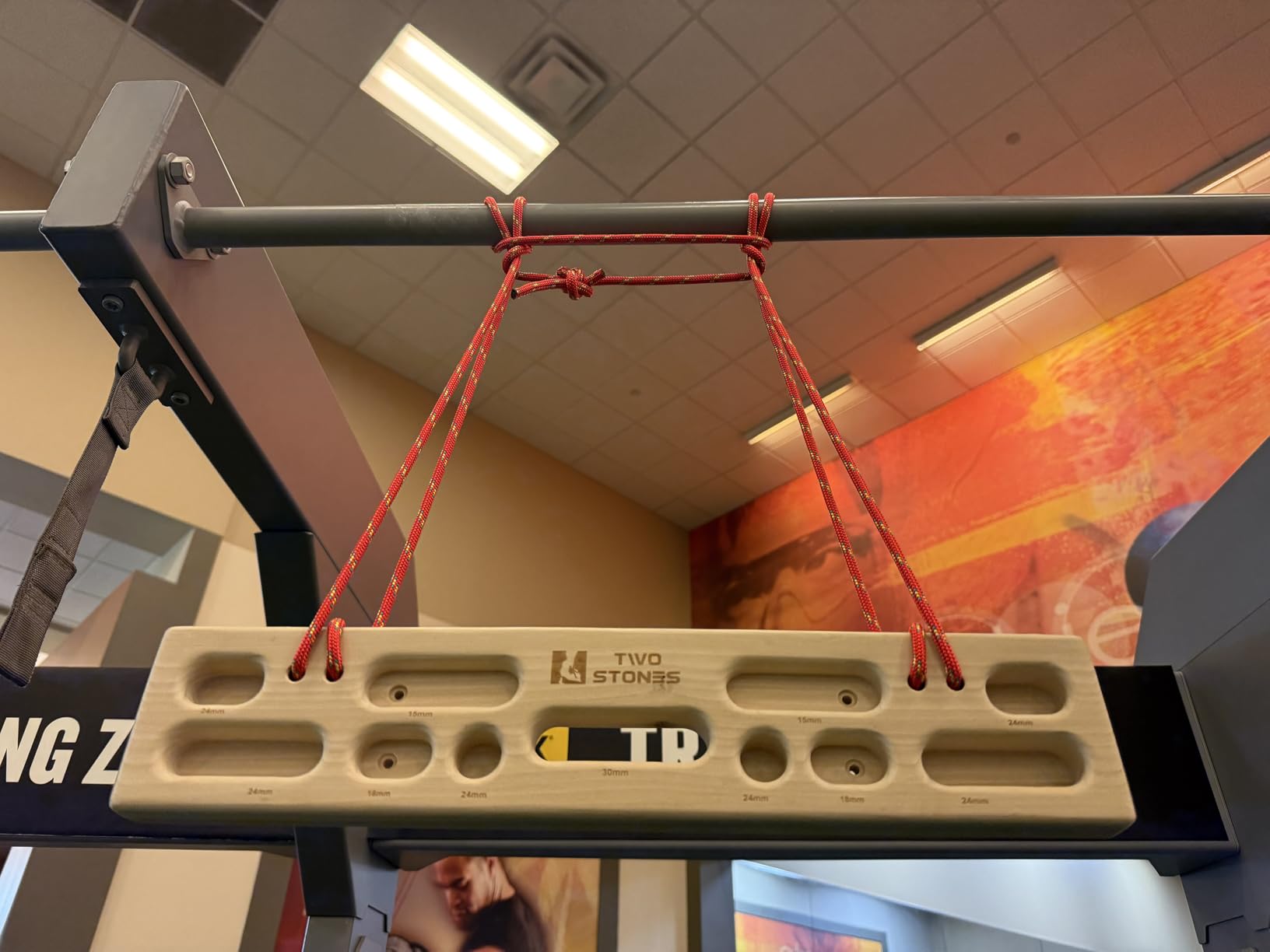 Two Stones Portable Hangboard | Rock Climbing Hangboard | Hang Board for Climbing | Rock Climbing Gifts for Rock Climbers for Climbers | Bouldering Gifts customer photo 1