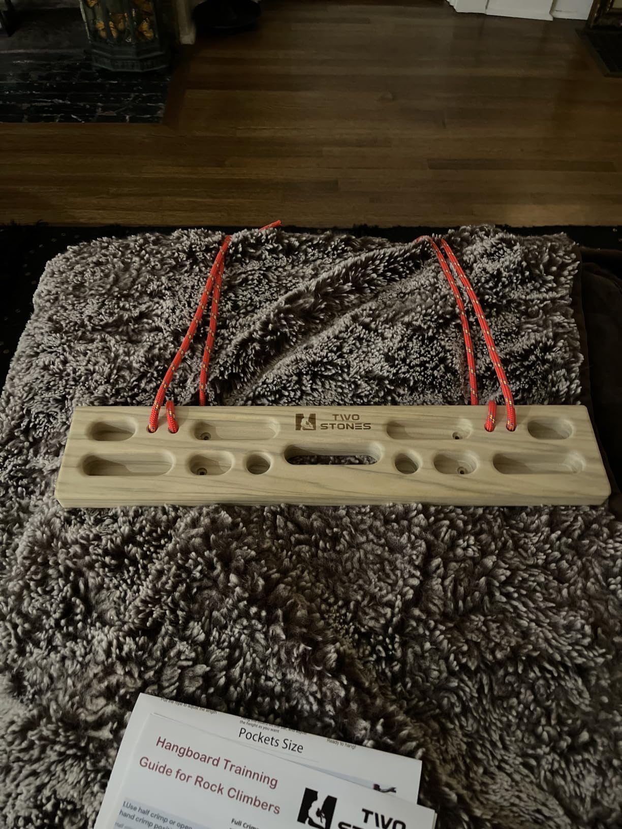 Two Stones Portable Hangboard | Rock Climbing Hangboard | Hang Board for Climbing | Rock Climbing Gifts for Rock Climbers for Climbers | Bouldering Gifts customer photo 2