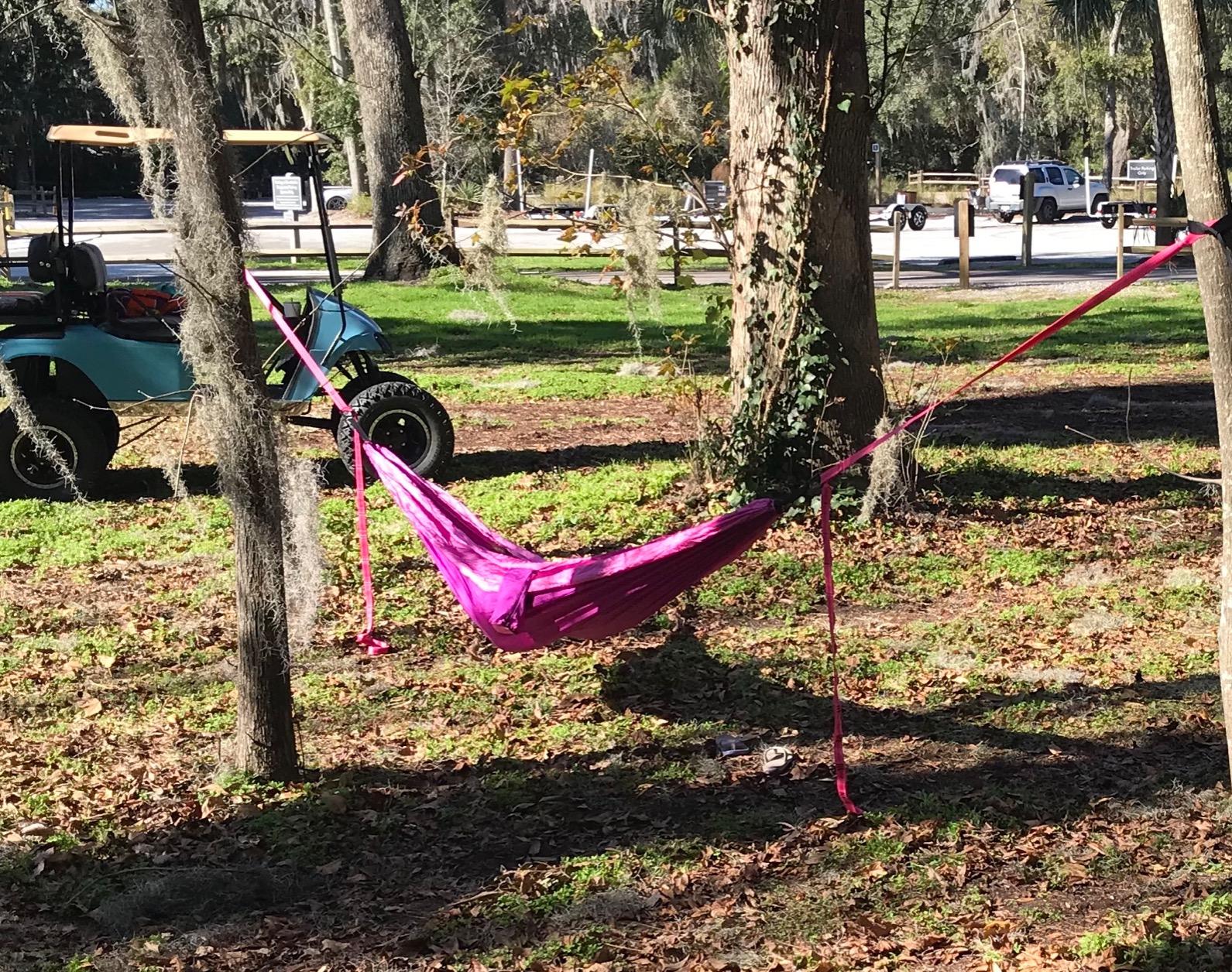 Gold Armour Camping Hammock - Camping Essentials, Double Hammock with Bug Net, Camping Gear Hammock for Outside, Hiking, and Travel (Khaki & Green) customer photo 2