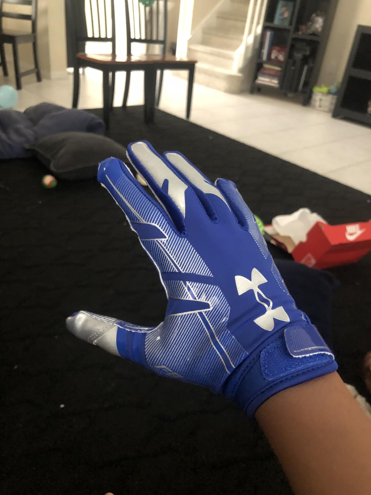 Under Armour Boys' F8 Football Gloves customer photo 1