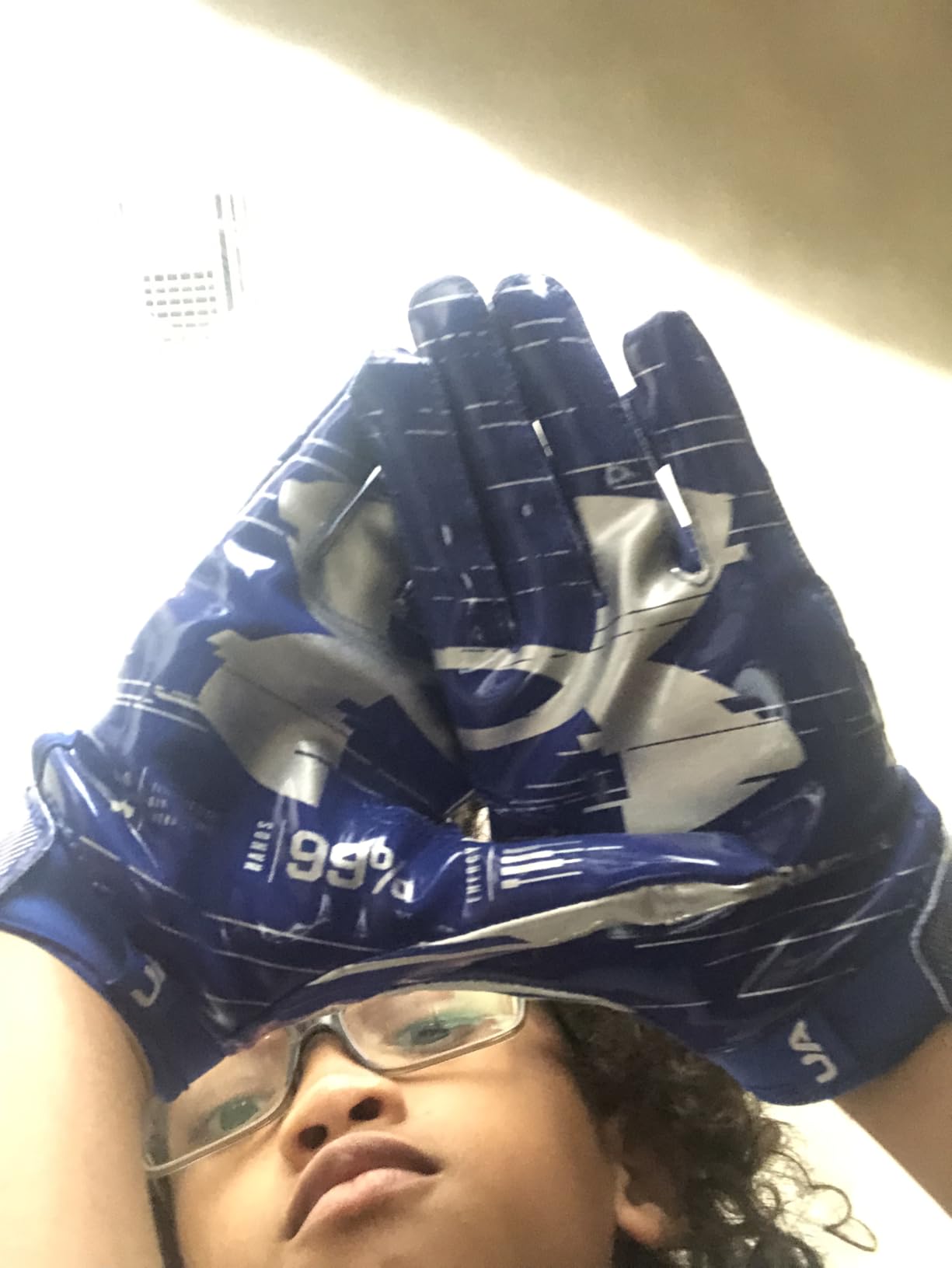 Under Armour Boys' F8 Football Gloves customer photo 2