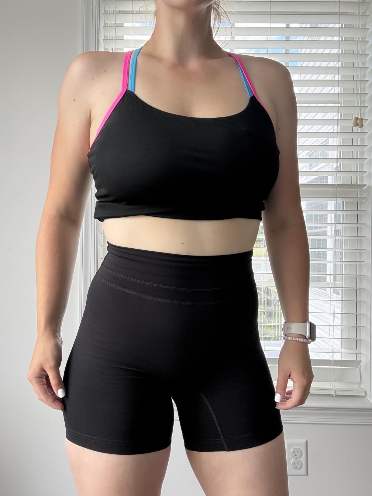 TomTiger Yoga Shorts for Women Tummy Control High Waist Biker Shorts Exercise Workout Curve Lifting Tights Short Pants customer photo 2