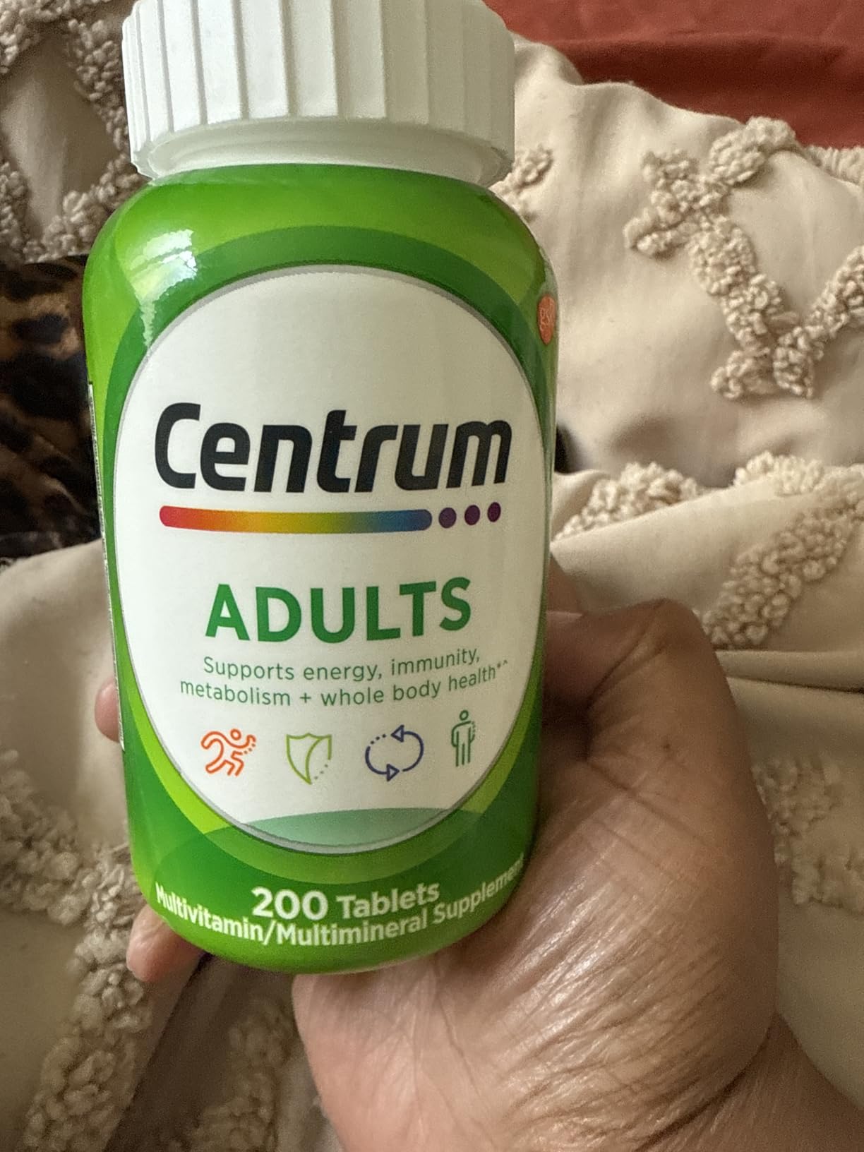 Centrum Adult Multivitamin/Multimineral Supplement with Antioxidants, Zinc, Vitamin D3 and B Vitamins, Gluten Free, Non-GMO Ingredients - 200 Count customer photo 2
