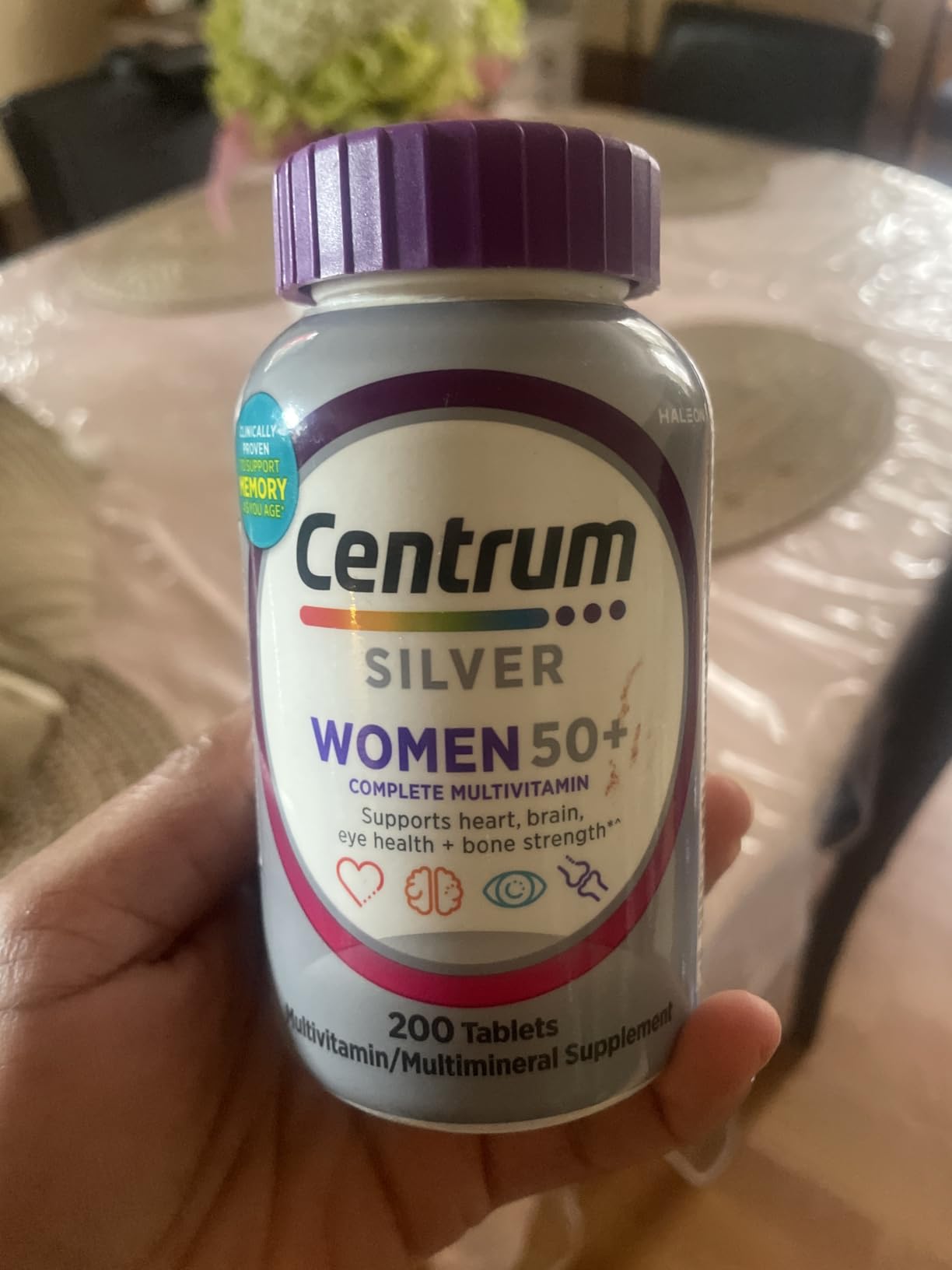 Centrum Silver Women's Multivitamin for Women 50 Plus, Multivitamin/Multimineral Supplement with Vitamin D3, B Vitamins, Non-GMO Ingredients, Supports Memory and Cognition in Older Adults - 200 Ct customer photo 1