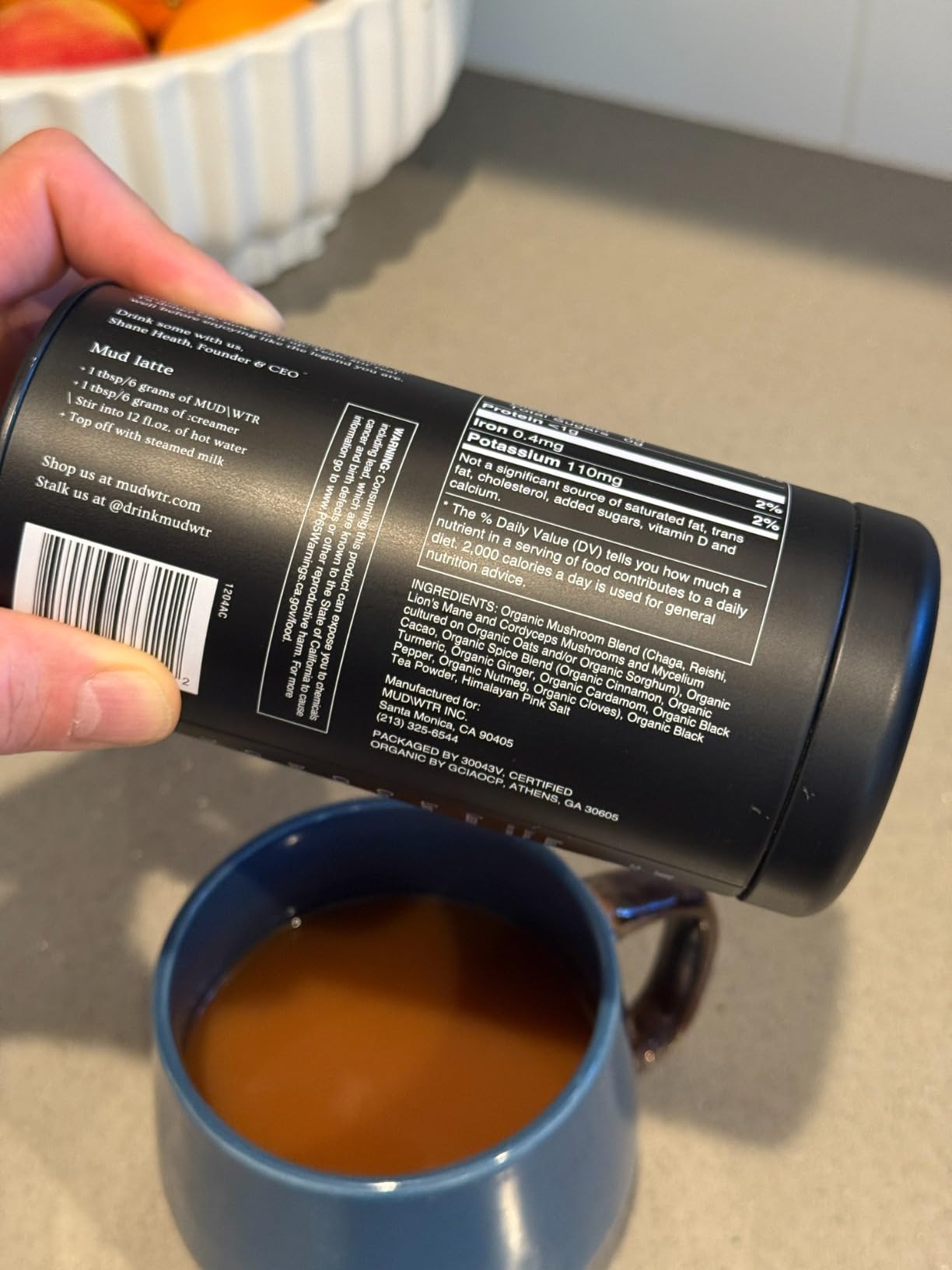 MUDWTR Original Mushroom Coffee Alternative | 2,240mg USA Grown & Adaptogenic Mushrooms | USDA Organic | Lion's Mane, Cordyceps, Chaga & Reishi | Energy, Focus & Immunity Support | 30 Servings customer photo 1