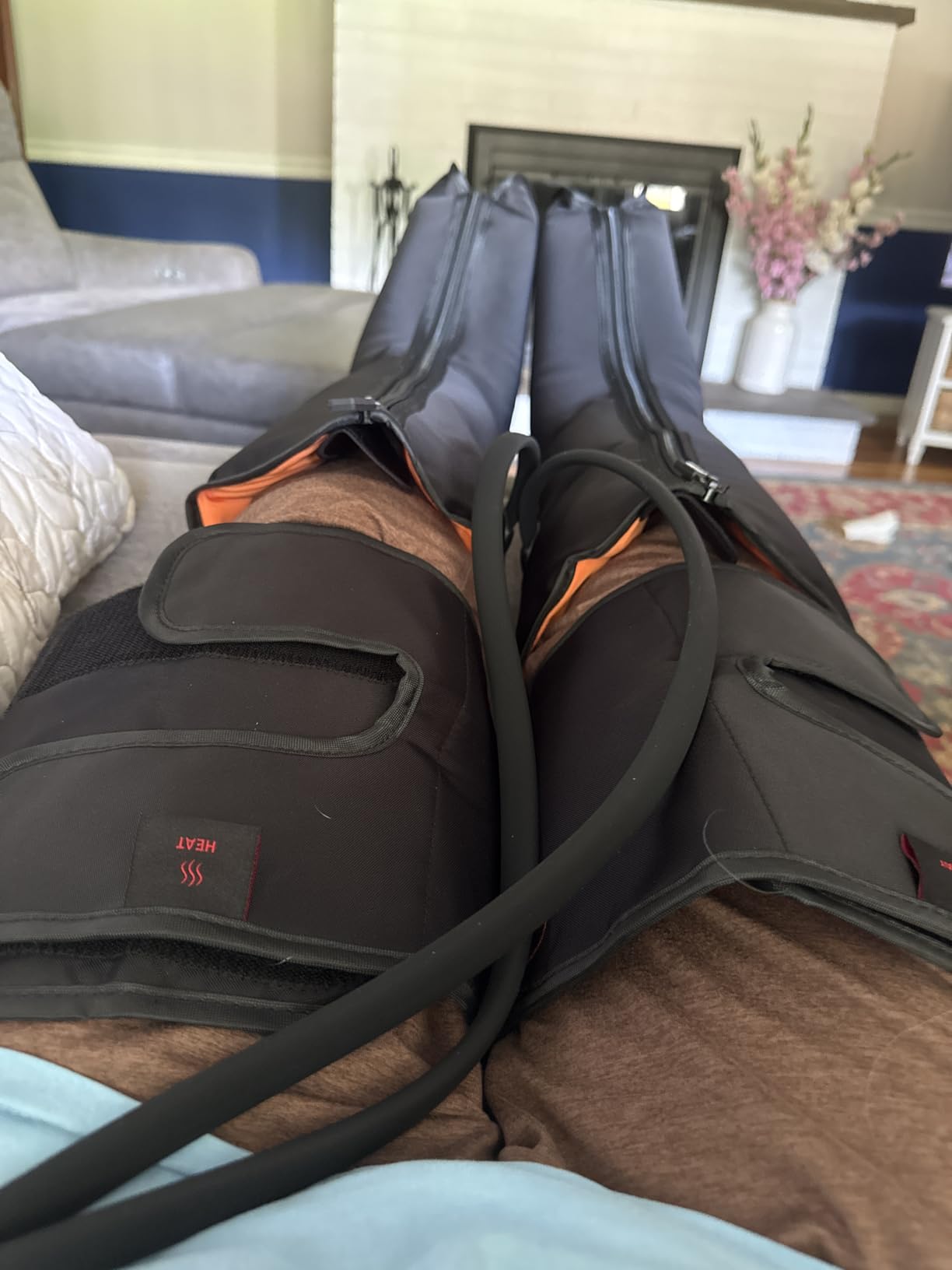 QUINEAR Leg Massager, 3-in-1 Foot Calf & Thigh Massager with Heat and Compression Therapy, Leg Massage Boots for Pain Relief, FSA-HSA Eligible customer photo 1