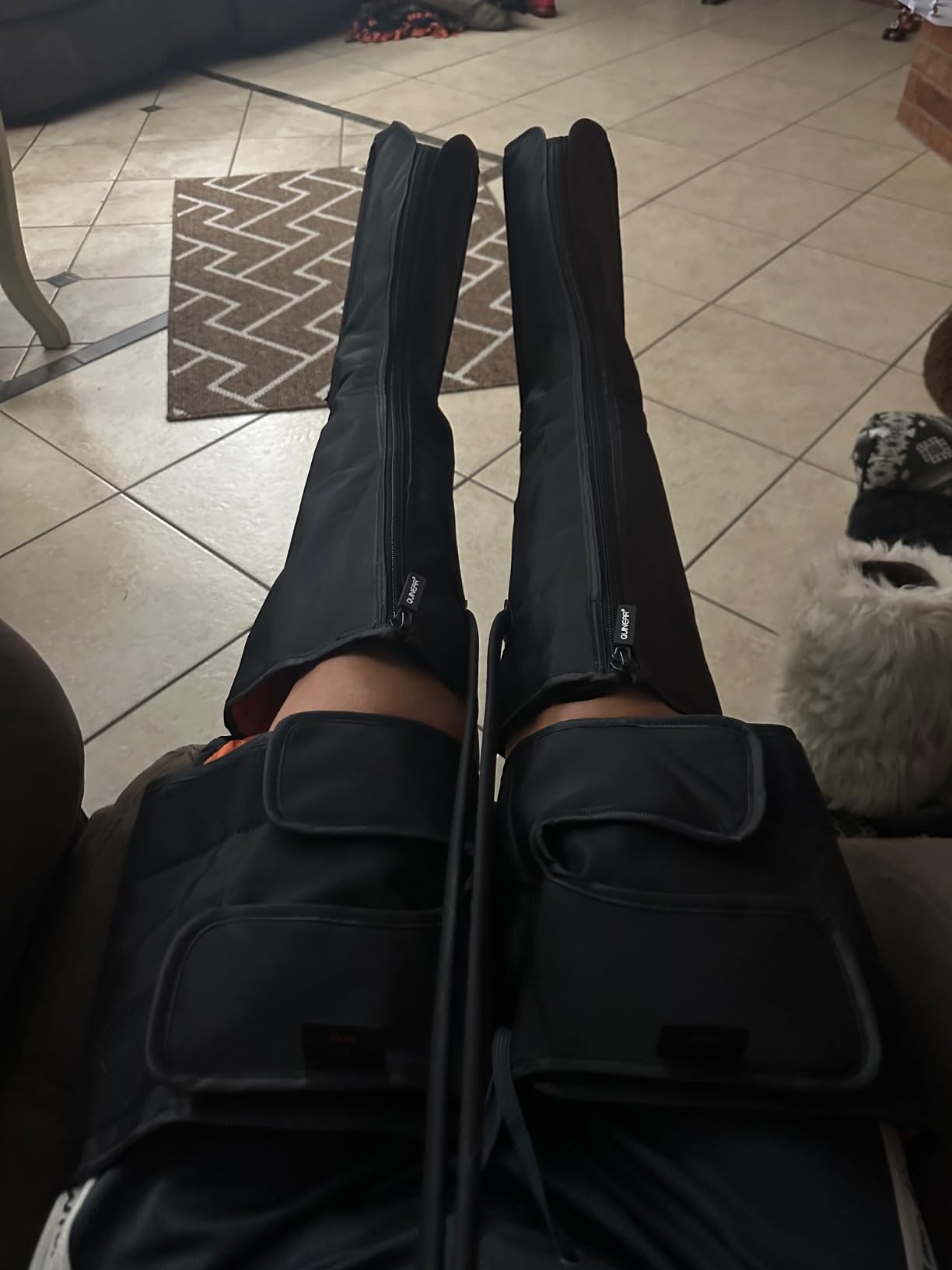 QUINEAR Leg Massager, 3-in-1 Foot Calf & Thigh Massager with Heat and Compression Therapy, Leg Massage Boots for Pain Relief, FSA-HSA Eligible customer photo 2