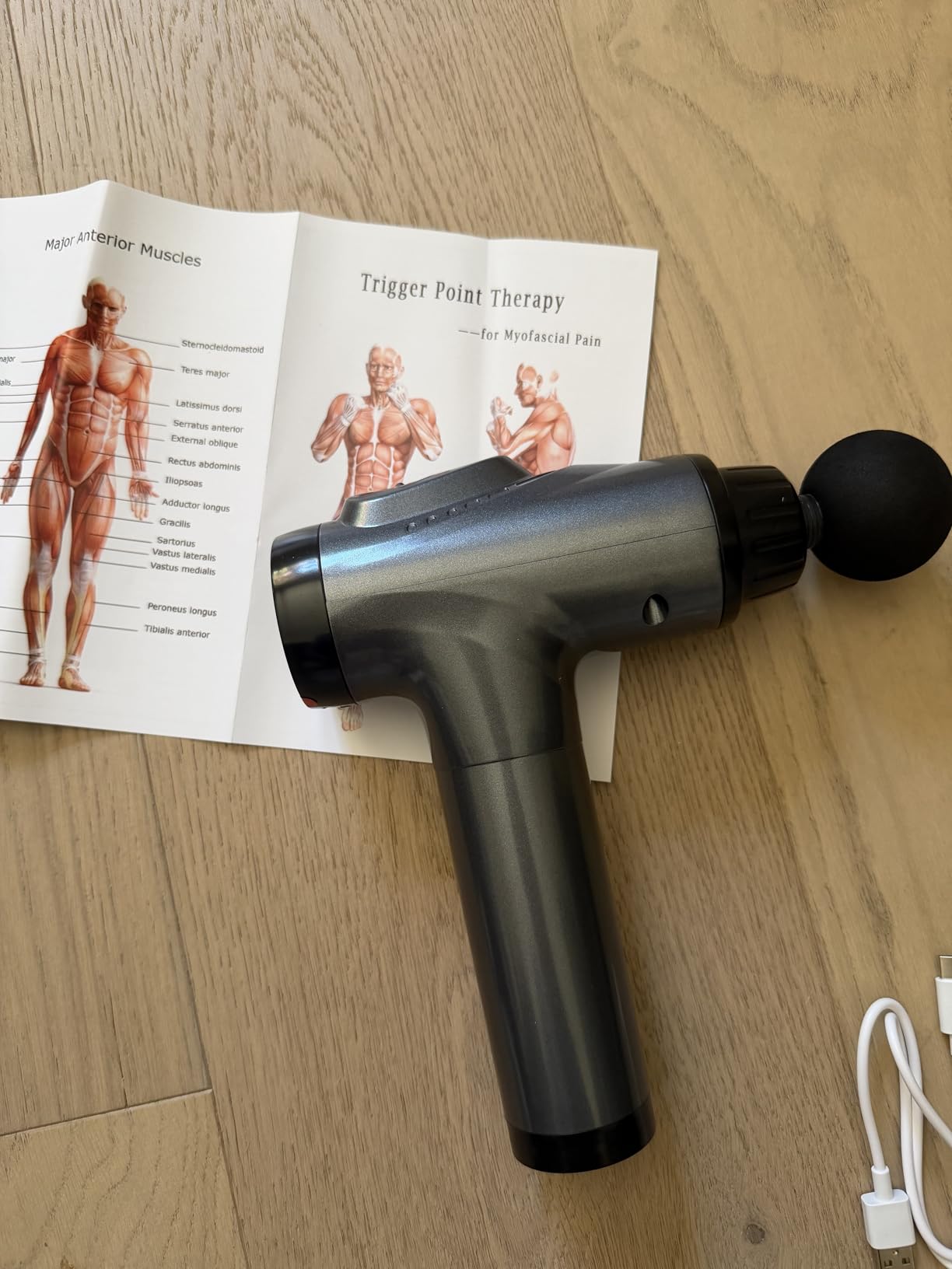 APHERMA Massage Gun, Muscle Massage Gun for Athletes Handheld Electric Deep Tissue Back Massager, Percussion Massage Device for Pain Relief with 30 Speed Levels 9 Heads customer photo 1