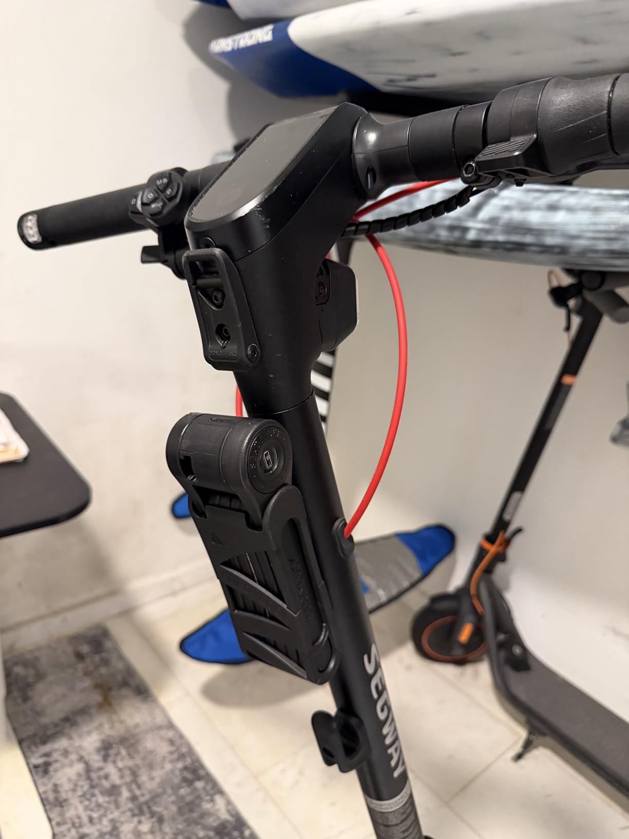 Seatylock FoldyLock Mini Folding Bike Lock - Patented Lightweight Bicycle Lock, Heavy Duty Anti Theft Guard with Key for Electric Scooter & City Bikes customer photo 2