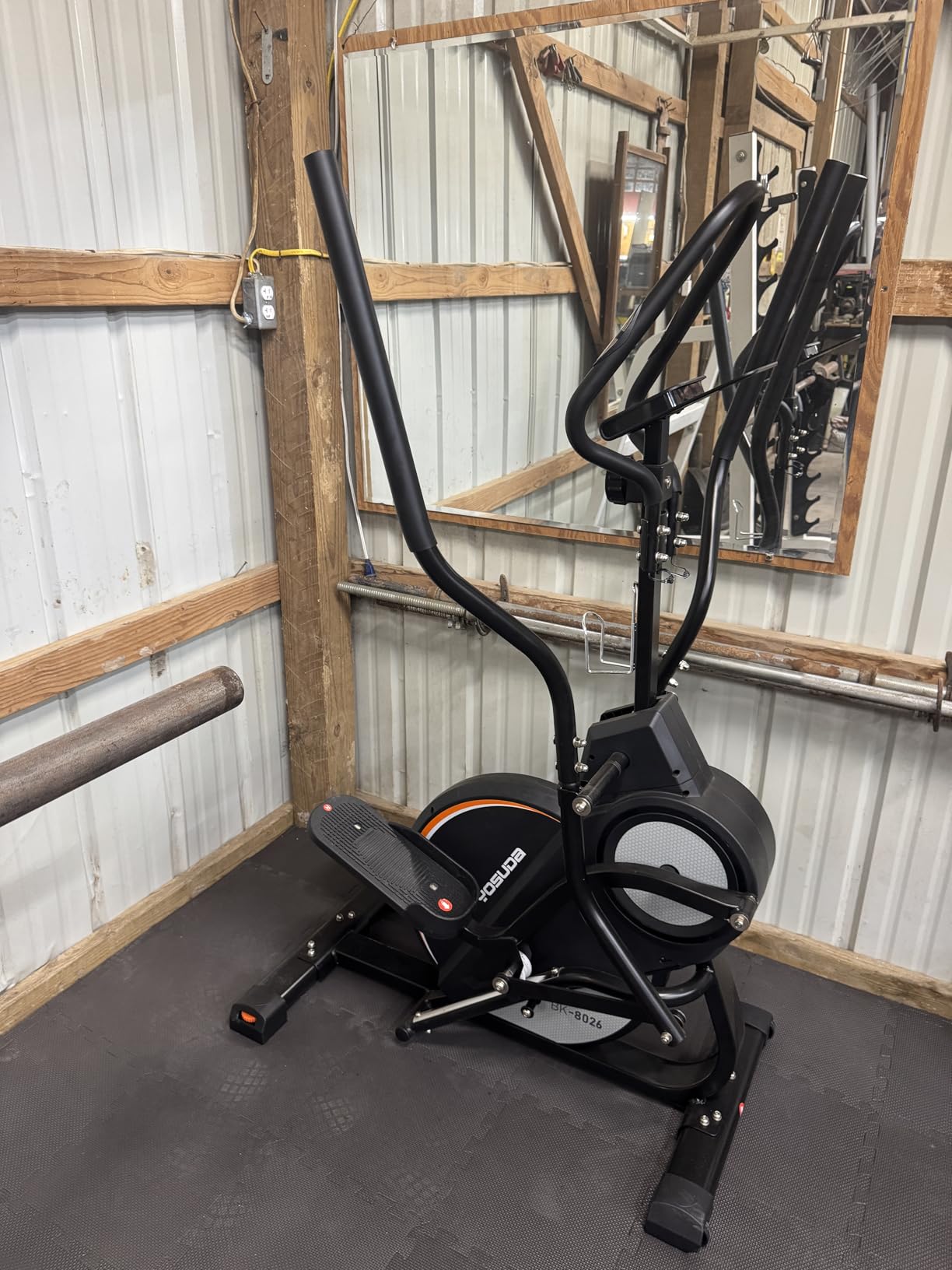 YOSUDA Elliptical Exercise Machine, Compact 3-in-1 (Elliptical + Cardio Climber + Stair Stepper) with 45 Degree Incline, 15.5IN Stride, 16 Levels Resistance, Support Kinomap/Fed APP customer photo 1