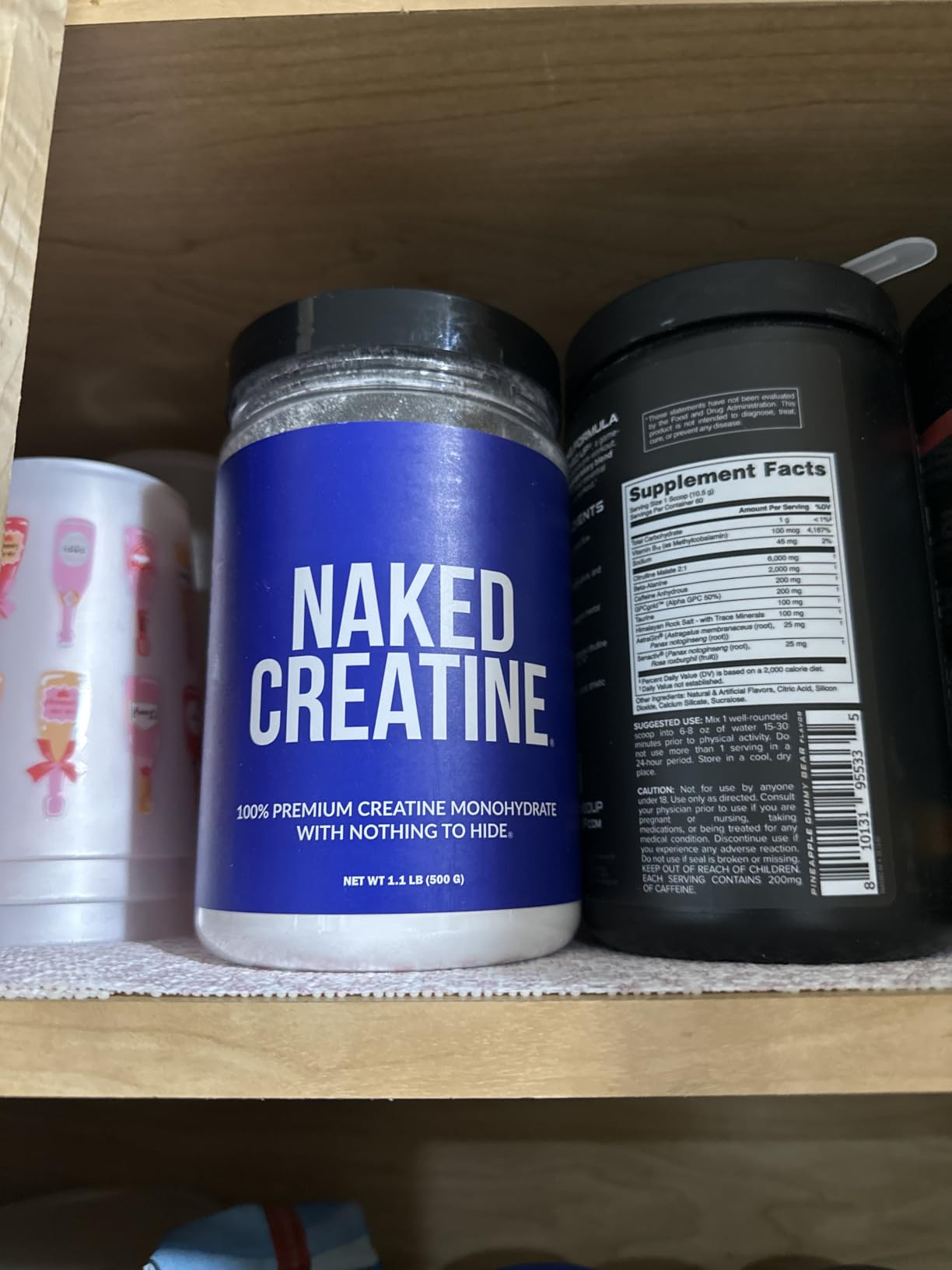NAKED Pure Micronized Creatine Monohydrate Powder - NSF Certified, Unflavored, 500g, 1.1lb Bulk - Vegan, Non-GMO, Gluten-Free, Soy-Free, No Fillers, Supports Muscle Growth & Strength - 100 Servings customer photo 2