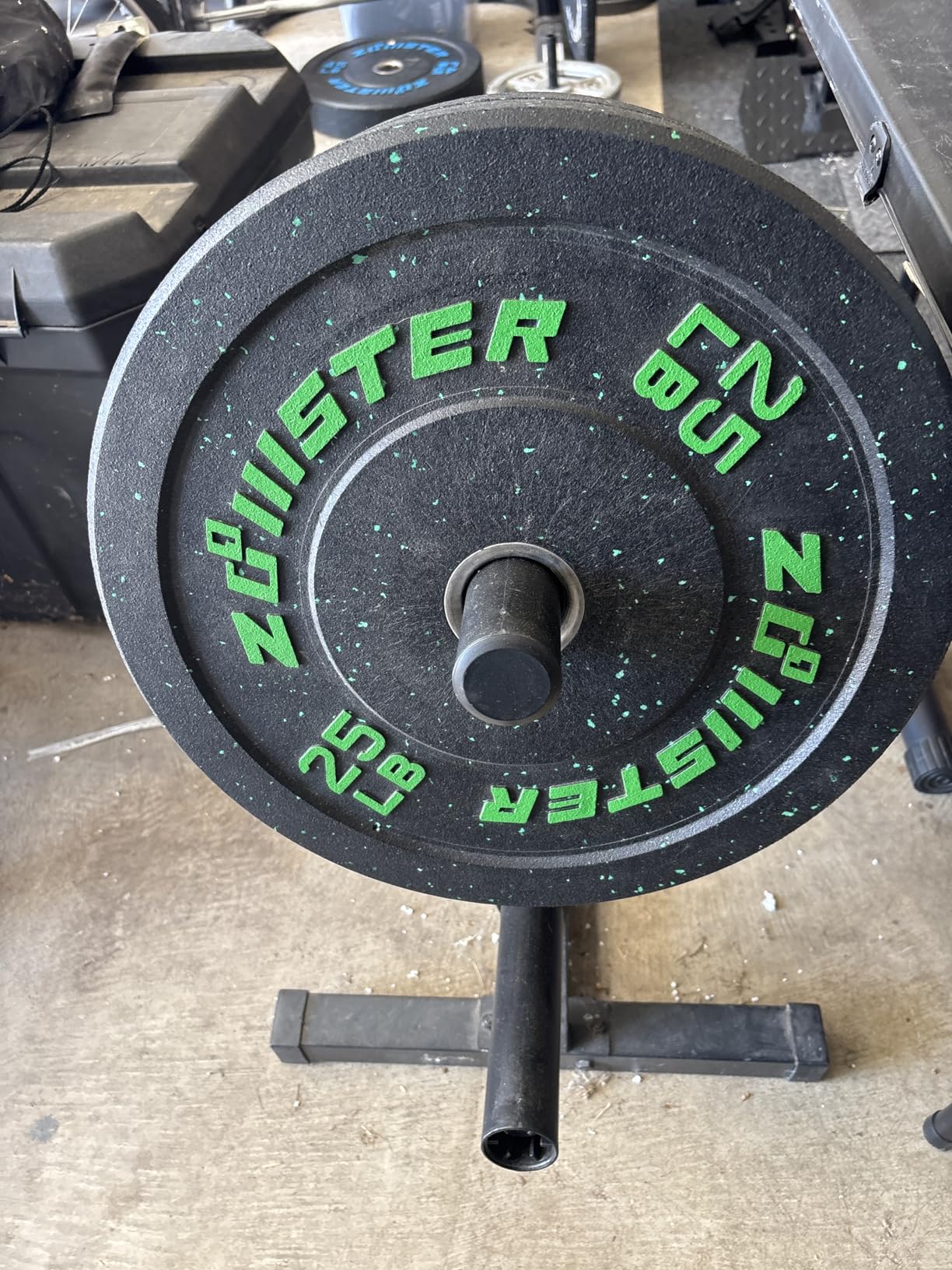 2-Inch Bumper Plate Olympic Weight Plate High Bounce Bumper Weight Plate with Steel Insert Strength Training Weight Lifting Plate customer photo 1