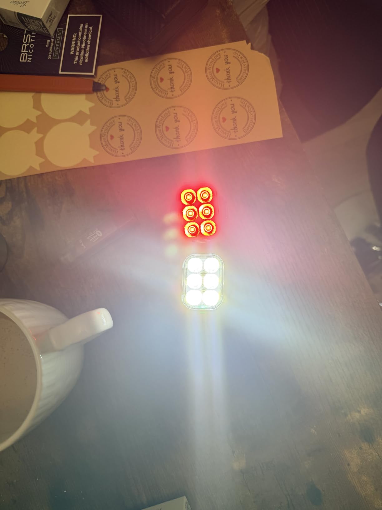Zewdov Bike Lights for Night Riding, USB Rechargeable Bike Lights Front and Back, Waterproof IP65 Bicycle Light, 4+6 Modes Bike Headlight and Tail Light Set,1.5 Hrs Fast Charging, Easy to Install customer photo 1