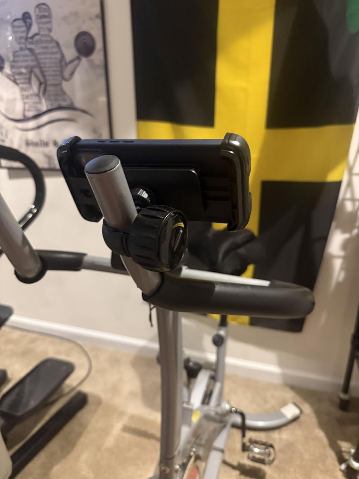 LISEN Bike Phone Holder, [Super Easy Install] Motorcycle Phone Mount Ebike Accessories Bicycle Handlebar Holder Mount, Black customer photo 2