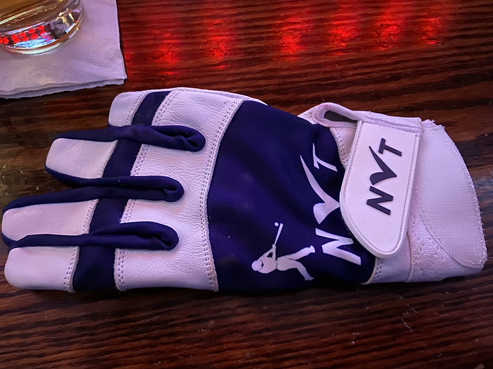 NVT Baseball Batting Gloves, Offers Superior Grip & Performance, Ultimate Durability and Ventilation, Batting Gloves Men Available in Blue & Multi Color customer photo 2