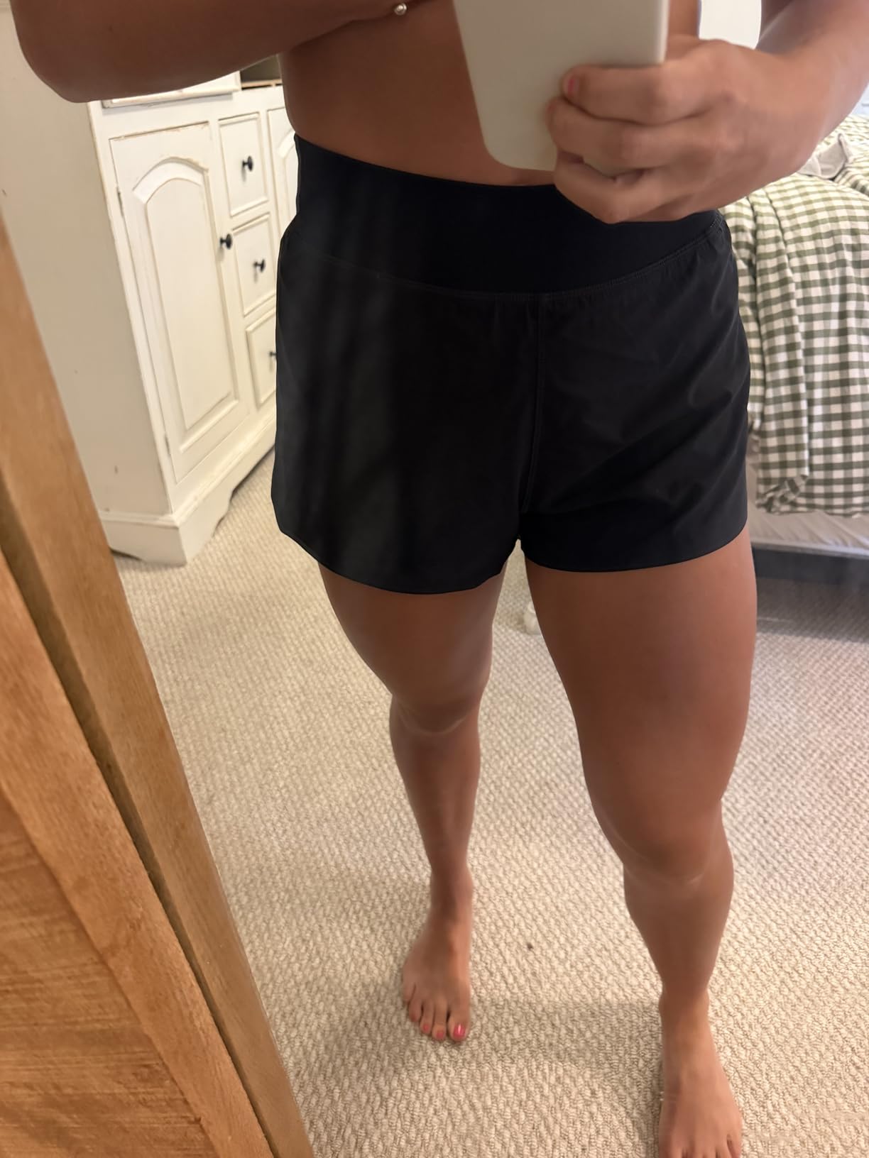 High Waisted Split Running Shorts for Women 3