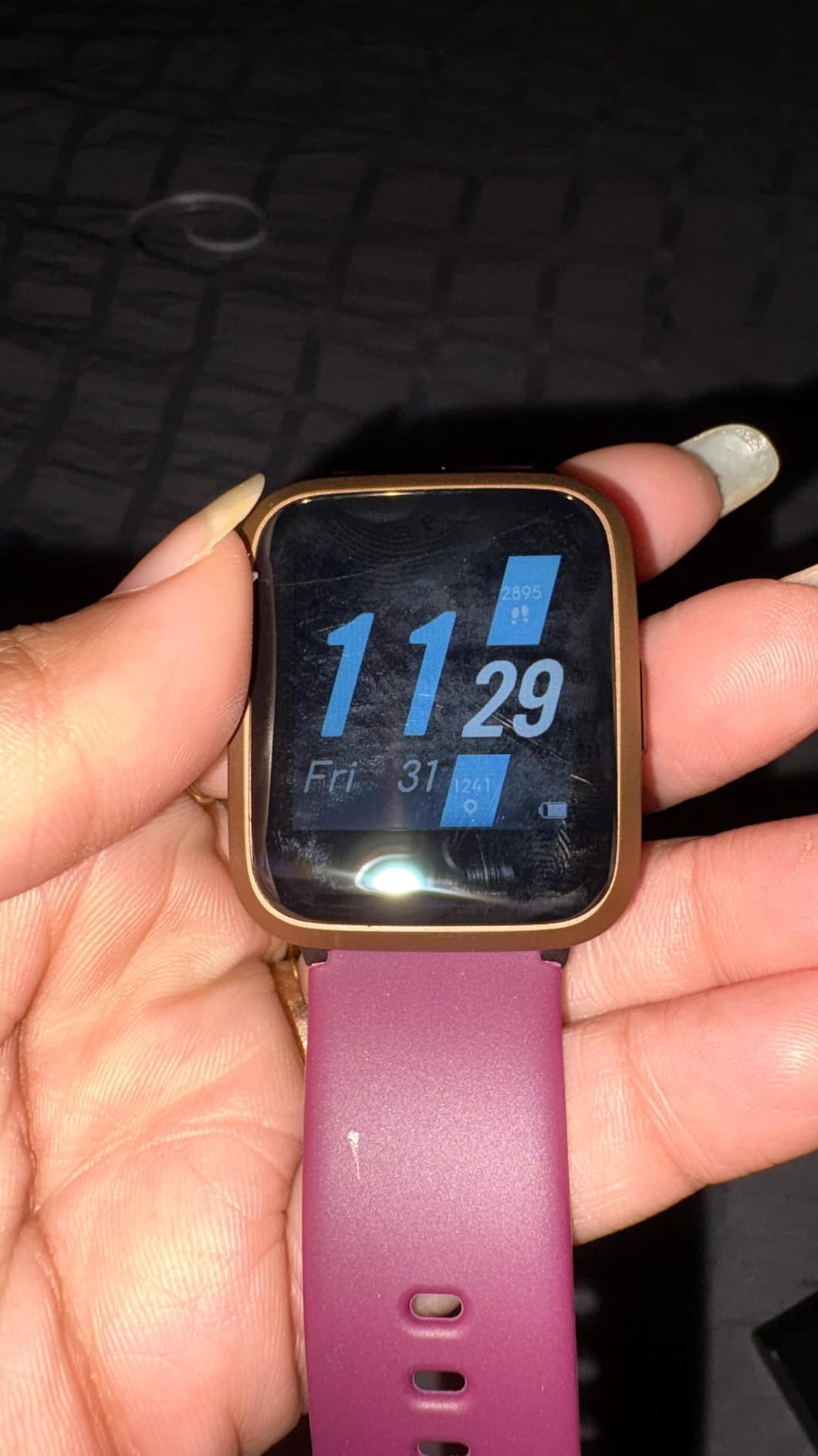 Fitness Tracker, Fitness Watch with Blood Oxygen, Heart Rate Monitor, Steps Calories Counter, Sleep Monitor, Pedometer IP68 Waterproof, Smart Watch for Android iPhones customer photo 1