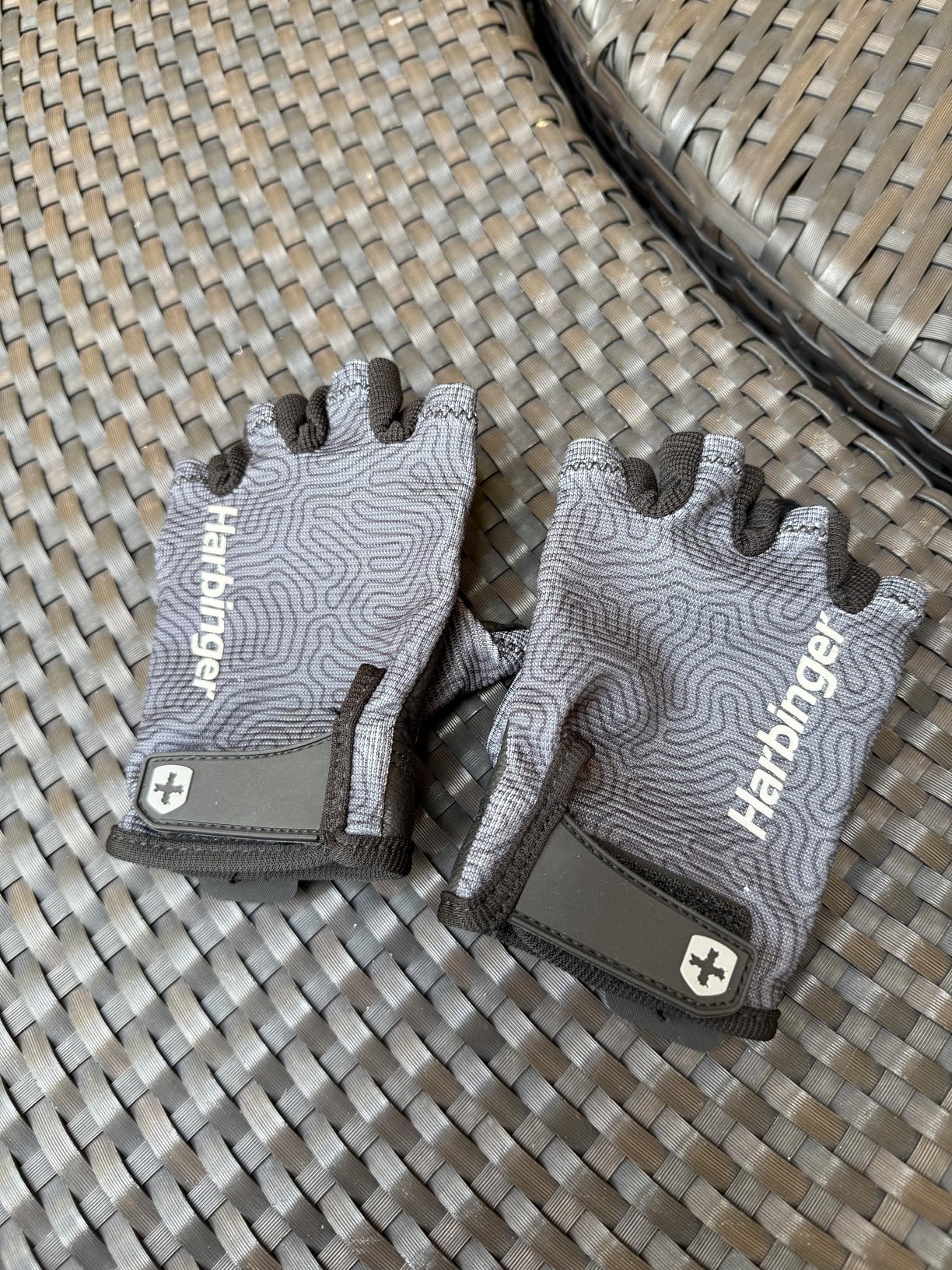 Harbinger Power Gloves 3.0 - Durable Half Finger Weightlifting Gloves with Adjustable Wrist Closure, Breathable Leather Palm, Small, Women's customer photo 1