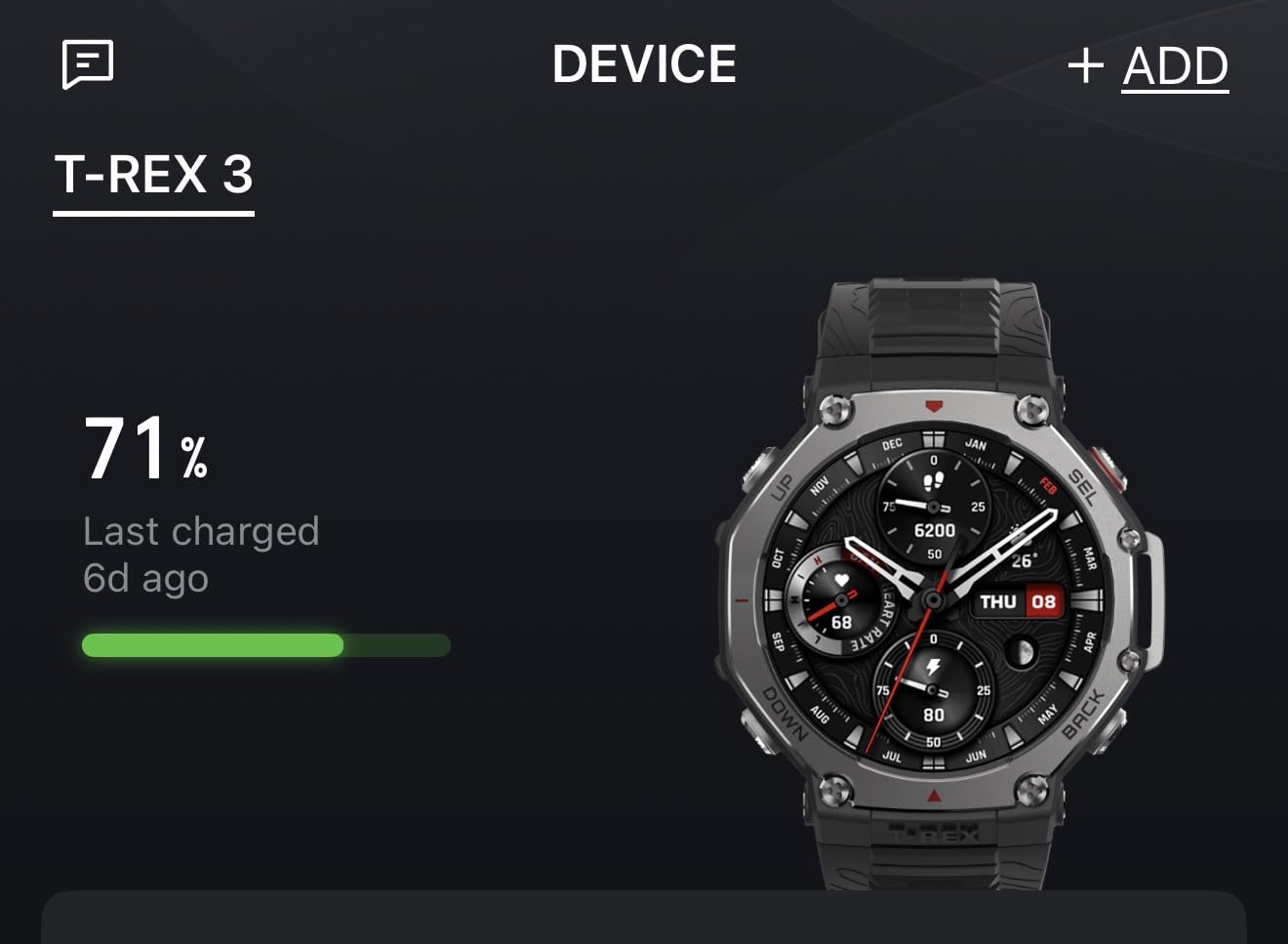 Amazfit T-Rex 3 Rugged/Military Smart Watch 48mm, GPS (with Privacy), Offline Maps, Long Battery Life, 328 Feet Water-Resistant, 170 Fitness/Sport Modes, AI, Voice Control, for Android or iPhone, Black customer photo 1
