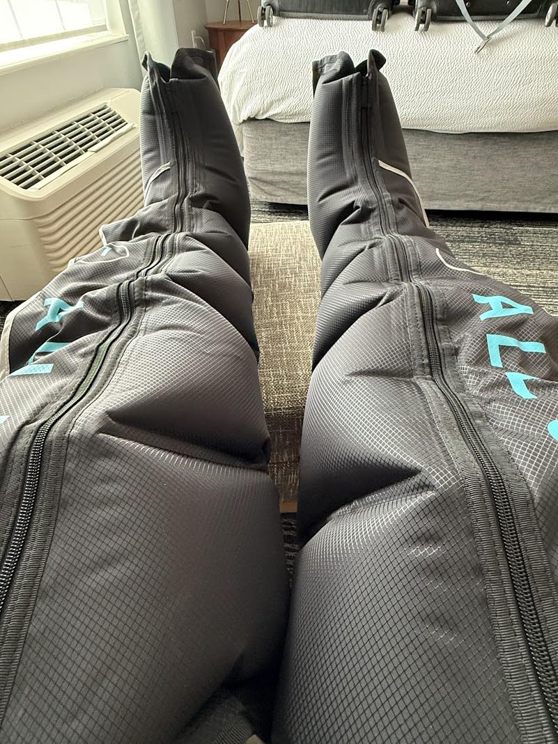 ALLJOY Pro-Grade Leg Massager Recovery Boots, Leg Compression Massager for Circulation and Pain Relief, Sequential Compression Boots for Fast Recovery, Gifts for Men Women customer photo 2