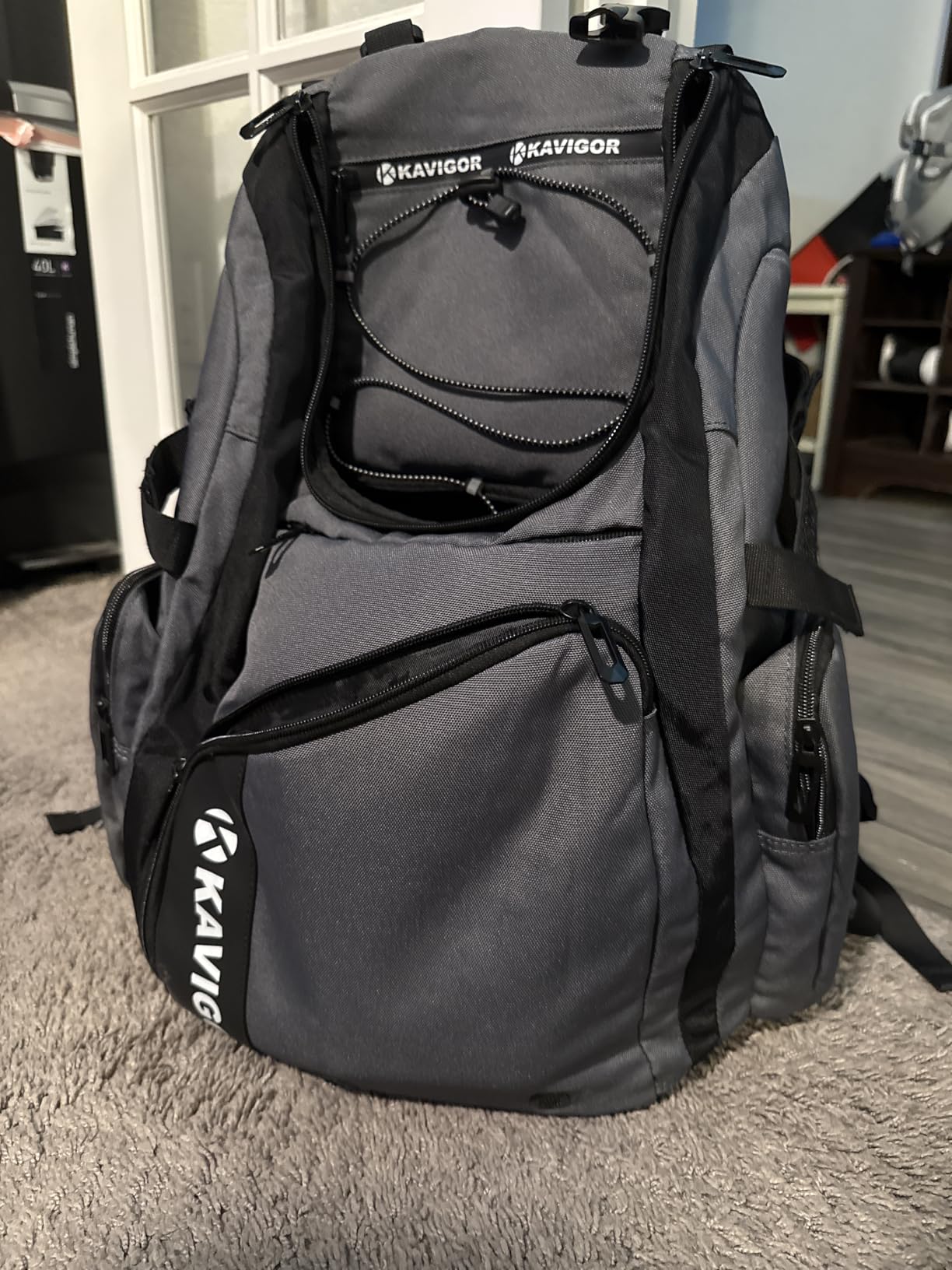 KAVIGOR Baseball Bag for Youth and Adult, Softball Bag 50L Large Capacity Holds 4 Bats, Equipment Backpack with Shoes Compartment customer photo 1