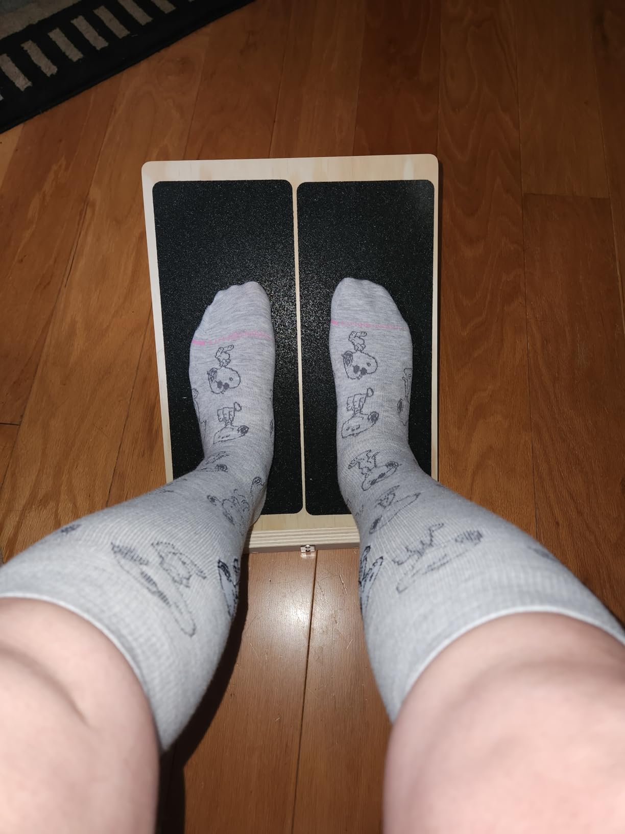 2-in-1 Professional Wooden Balance Board & Slant Board, Four Adjustable Incline Board and Calf Stretcher, Stretch Board for Knees Ankle Heel Feet Leg customer photo 2