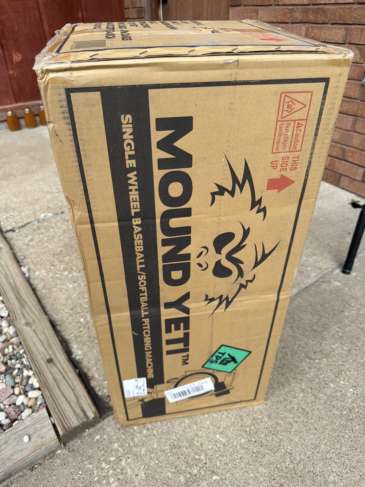Mound Yeti Baseball & Softball Pitching Machine - Youth and Adult Single Wheel customer photo 2
