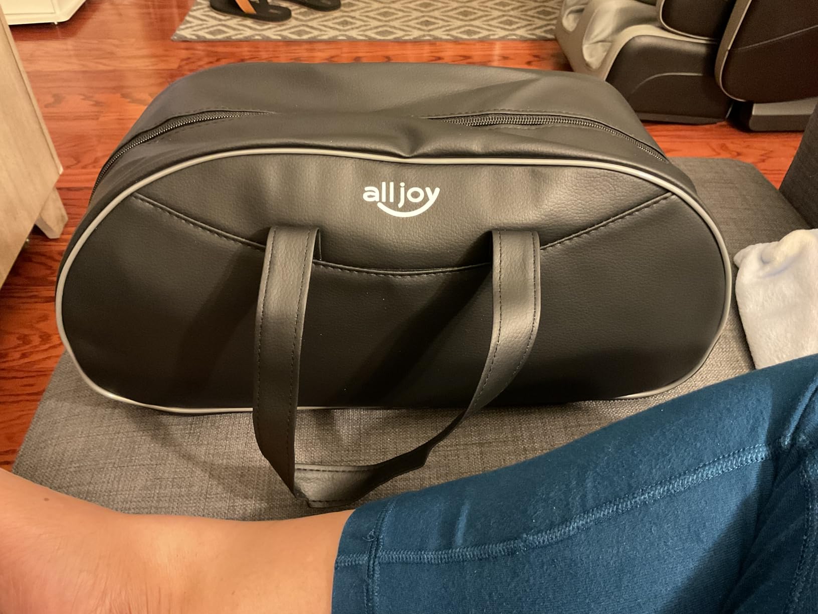 ALLJOY Leg Massager for Circulation and Pain Relief FSA, Leg Massager with Heat and Compression Helpful for Varicose Veins, Fatigue, Cramps, Swelling, Edema customer photo 2