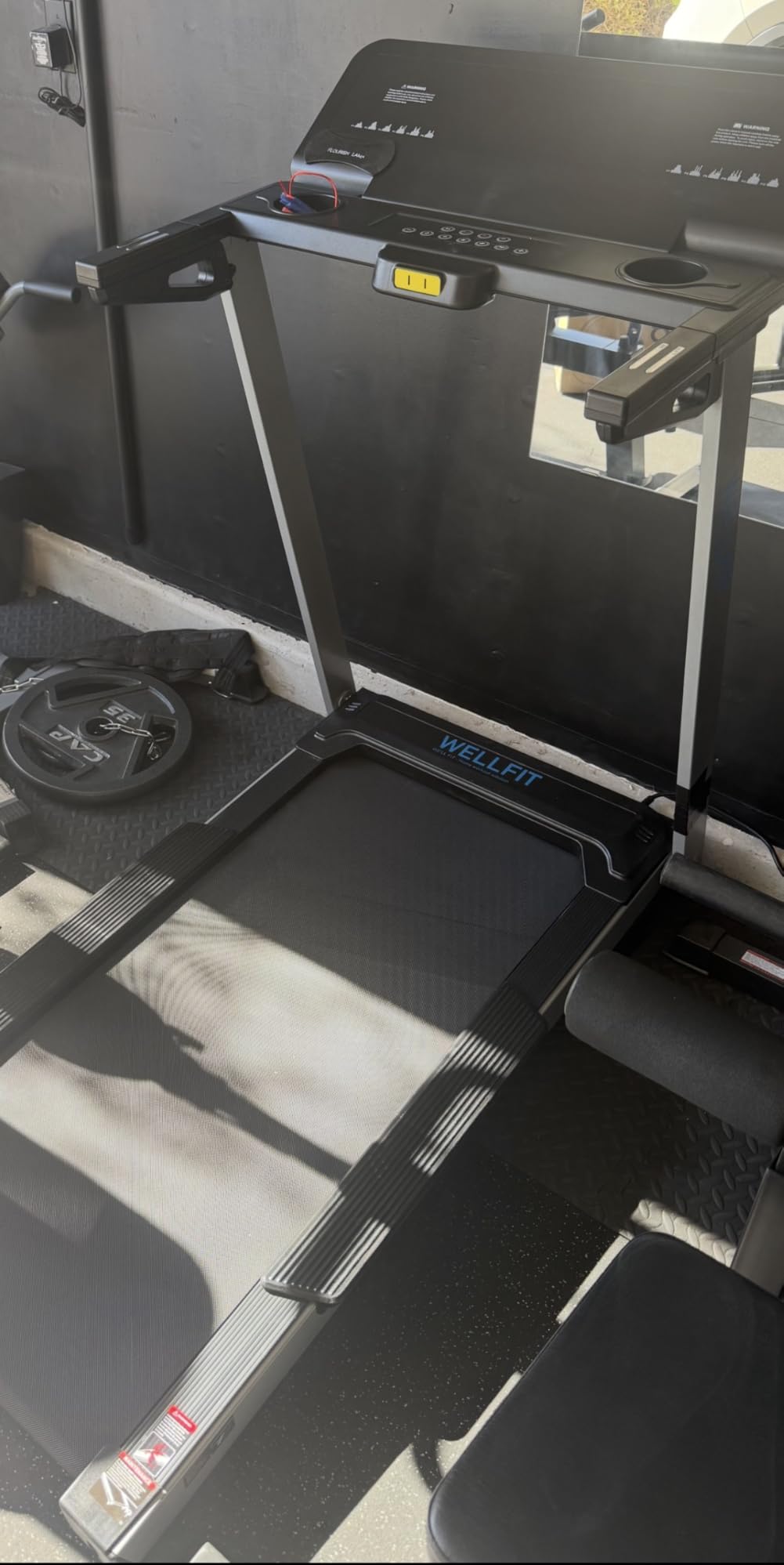 WELLFIT Home Treadmill, 2 Level Incline, 4.0 HP, 10 MPH, 450 lbs Capacity, 20