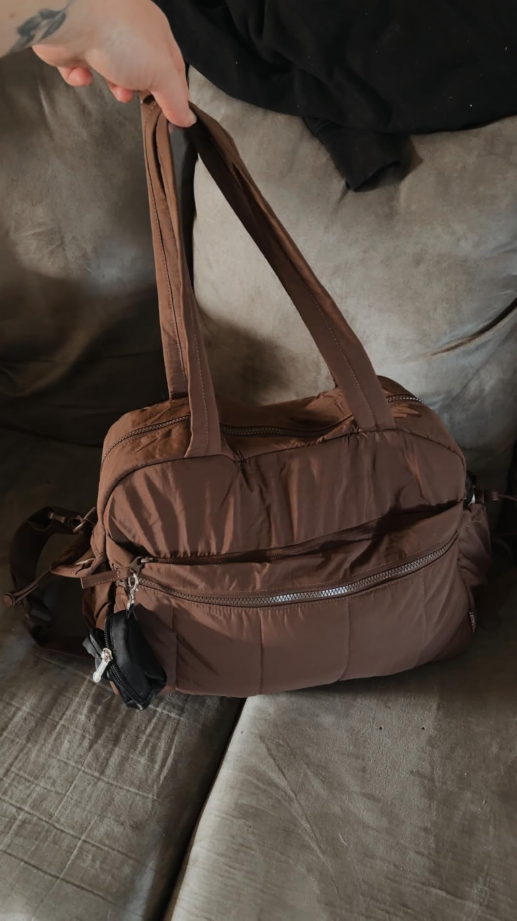 Gym Bag for Women, Duffle Bag for Travel with Wet Pocket, Lightweight Carry on Weekender Duffel, Water Resistant customer photo 2
