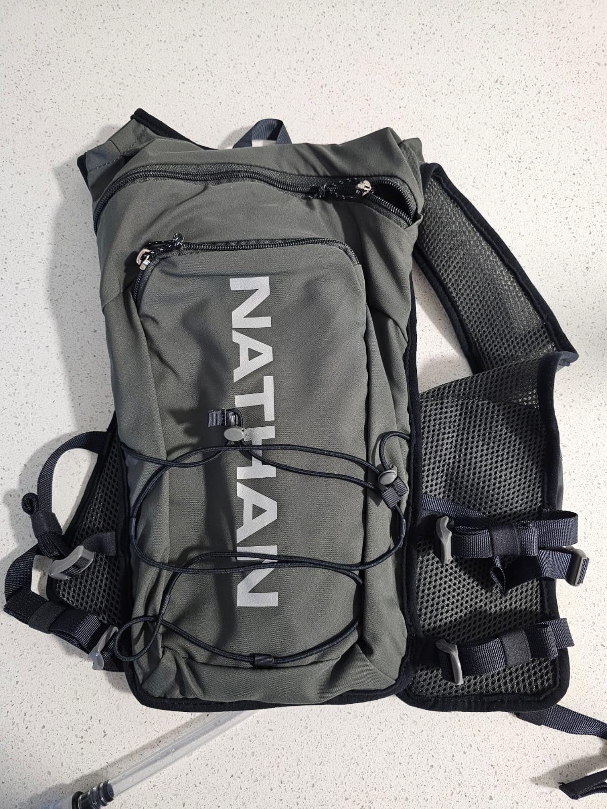 Nathan QuickStart Hydration Pack Vest with Bladder or Flasks, Storage Pockets, Breathable Moisture-Wicking Fabric, Adjustable Straps for Running, Hiking, Walking, Marathons, Obstacle Races customer photo 1