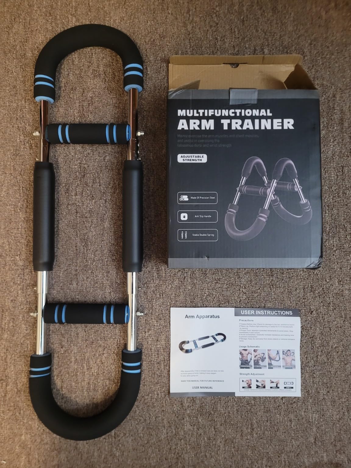 LYKAN Twister Arm Trainer, 40-100lb Adjustable Chest Workout Equipment, Portable Power Twister Bar customer photo 1