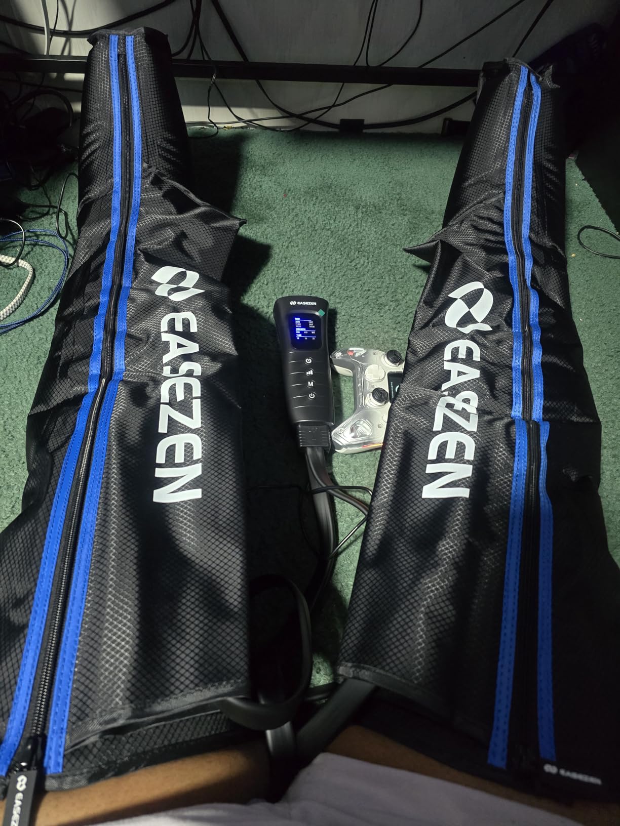 EaseZen Leg Compression Massager for Circulation and Pain Relief, Leg Recovery Compression System for Fast Recovery of Foot, Calf and Thigh, Relieve Edema, Reduce Muscle Fatigue customer photo 2