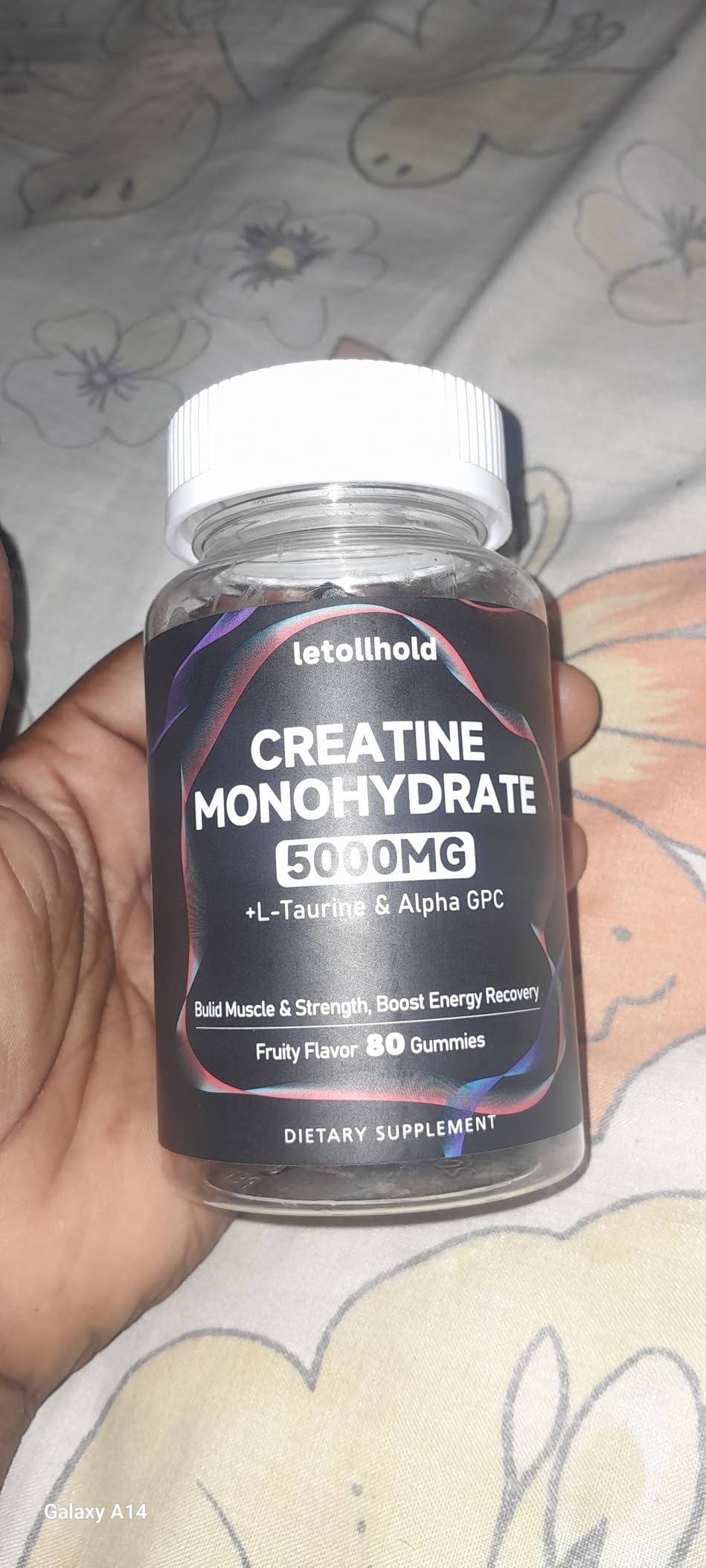 Creatine Monohydrate Gummies 5g for Women & Men - Creatine Gummies for Women Pre Workout Chewables with L-Taurine & Alpha GPC, Sugar-Free Muscle Builder, Energy Boost, Vegan Non-GMO (160 Count) customer photo 1
