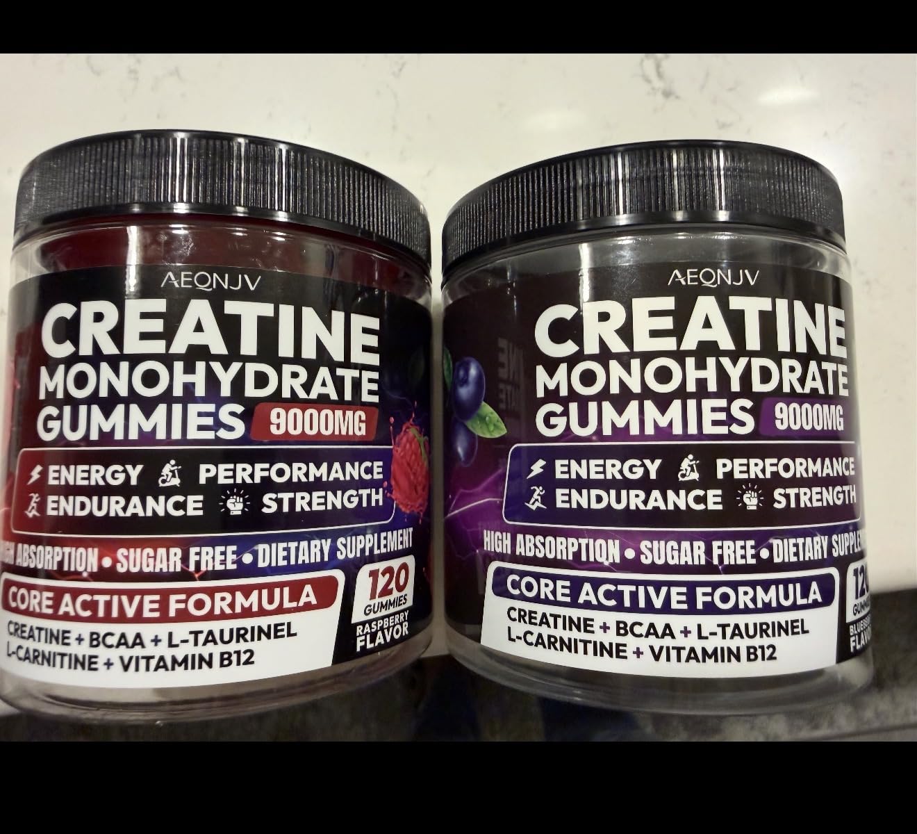 Creatine Gummies Monohydrate Complex, Pre-Workout for Men & Women, Creatine Gummy with L-Taurine, BCAA 2:1, B12/6 for Muscle Support, Enhance Strength, Energy Boost-120 Count customer photo 1