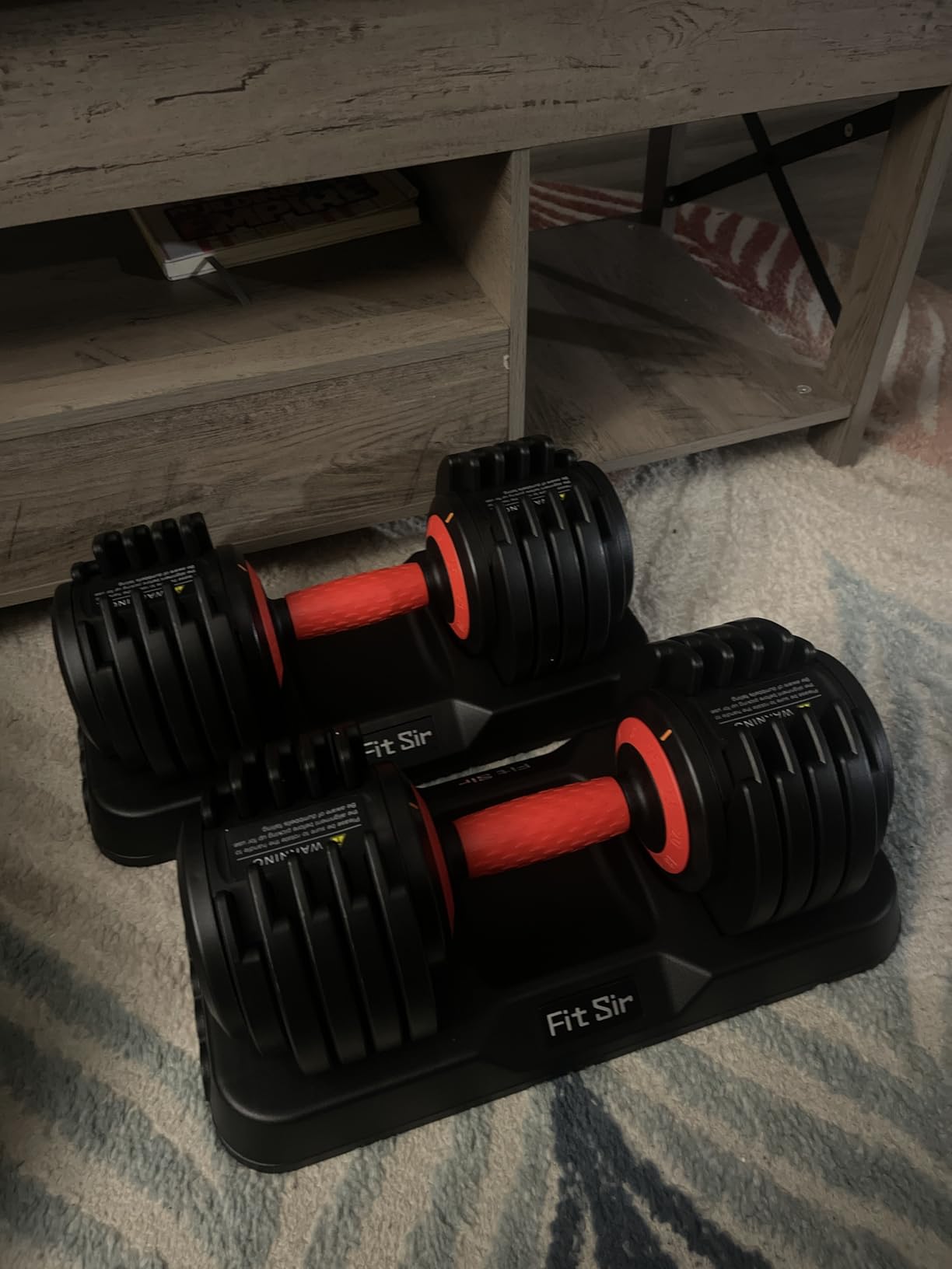 Adjustable Dumbbell Set, 10-in-1 25LB/55LB/90LB Adjustable Dumbbells with Safe Locking System, Enclosed Storage Tray, 1 Sec Fast Adjustment, Non-Slip Textured Grip, Home Gym Workouts customer photo 1