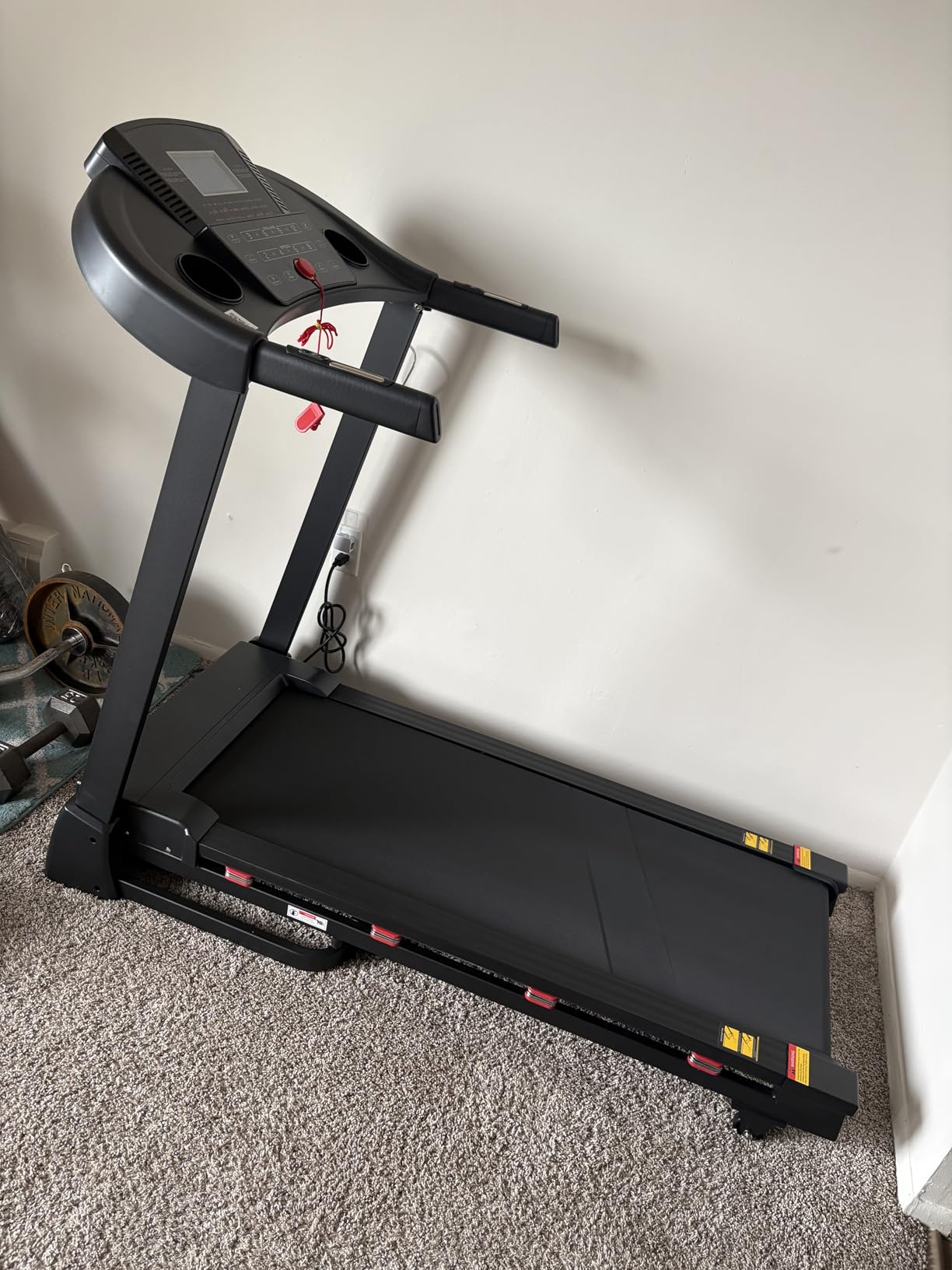 Treadmill with 15-Level Auto Incline, Folding Treadmill for Home, 0.6-10 MPH, 350 LB Capacity, 18.11