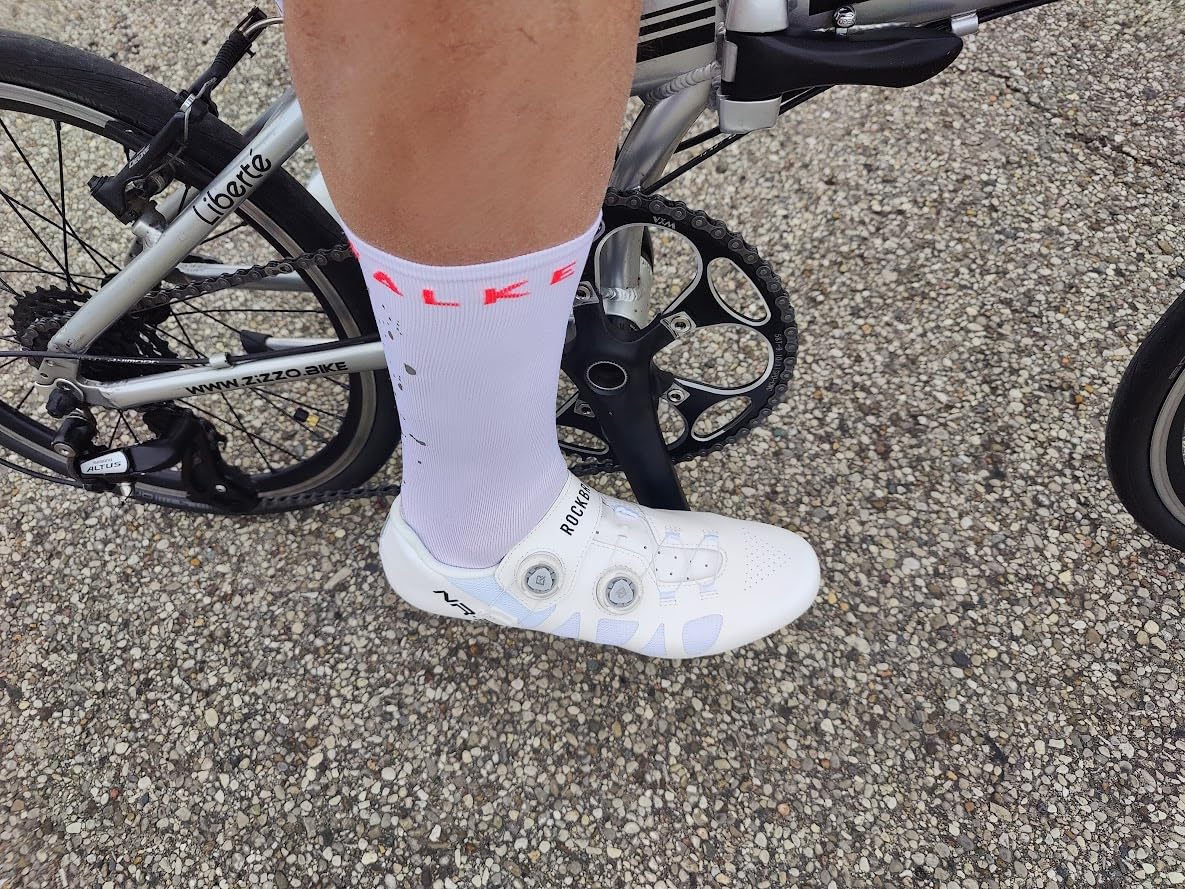 Cycling Shoes NR3 Clipless with 2 Knob Lock Professional for Men Women - Breathable & Stable Road Bike Shoes, Compatible with Peloton & Look Delta/SPD Cleats customer photo 1