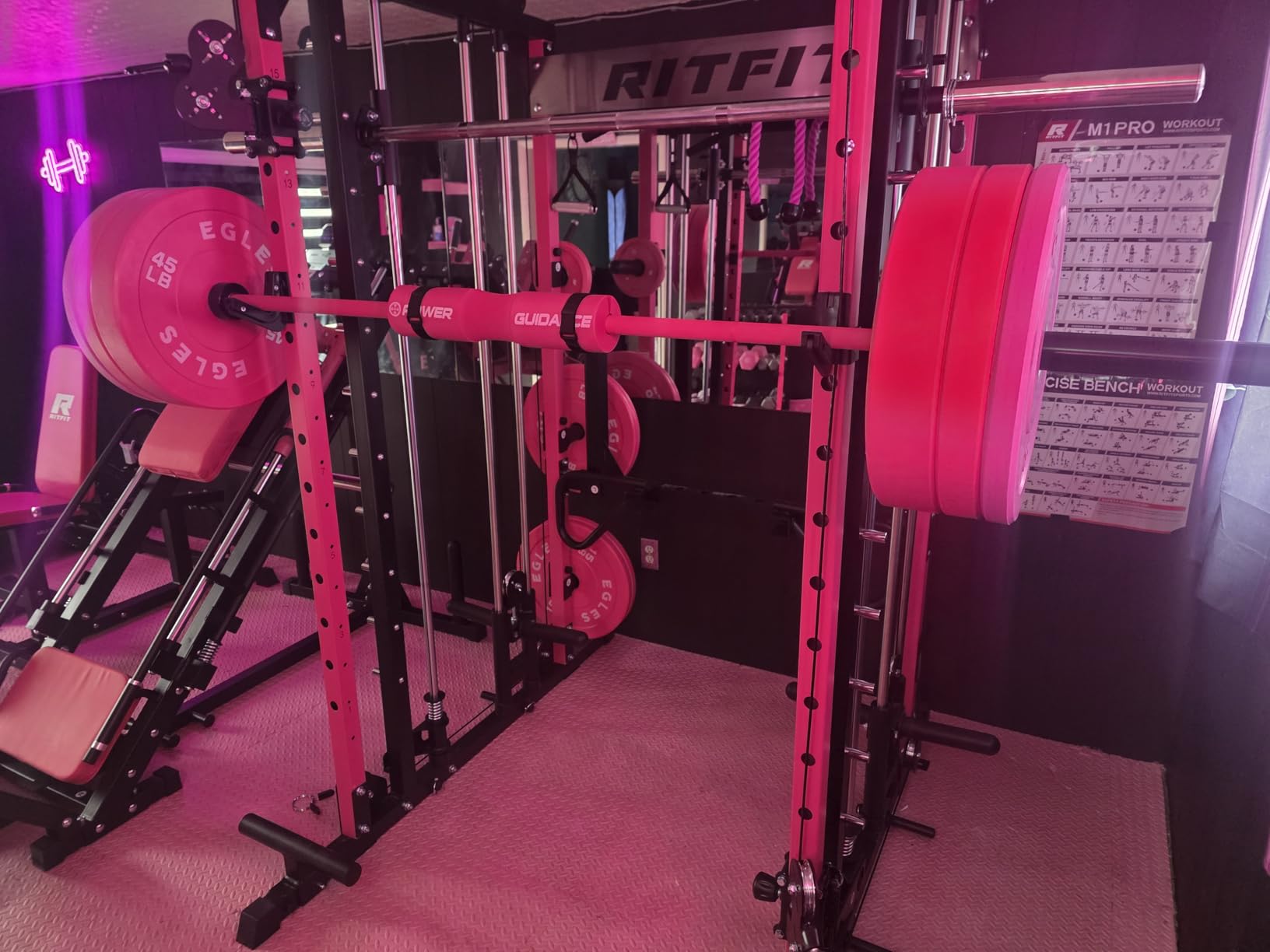 HANDBODE Olympic Barbell 6.5 ft/7 ft, 2 Inch Straight Womens Bars, 35 lb/45 lb Weight Bar, 1000 lb High-Capacity, for Weightlifting, Bench Press, Deadlift, Squat, Home Gym Strength Training customer photo 2