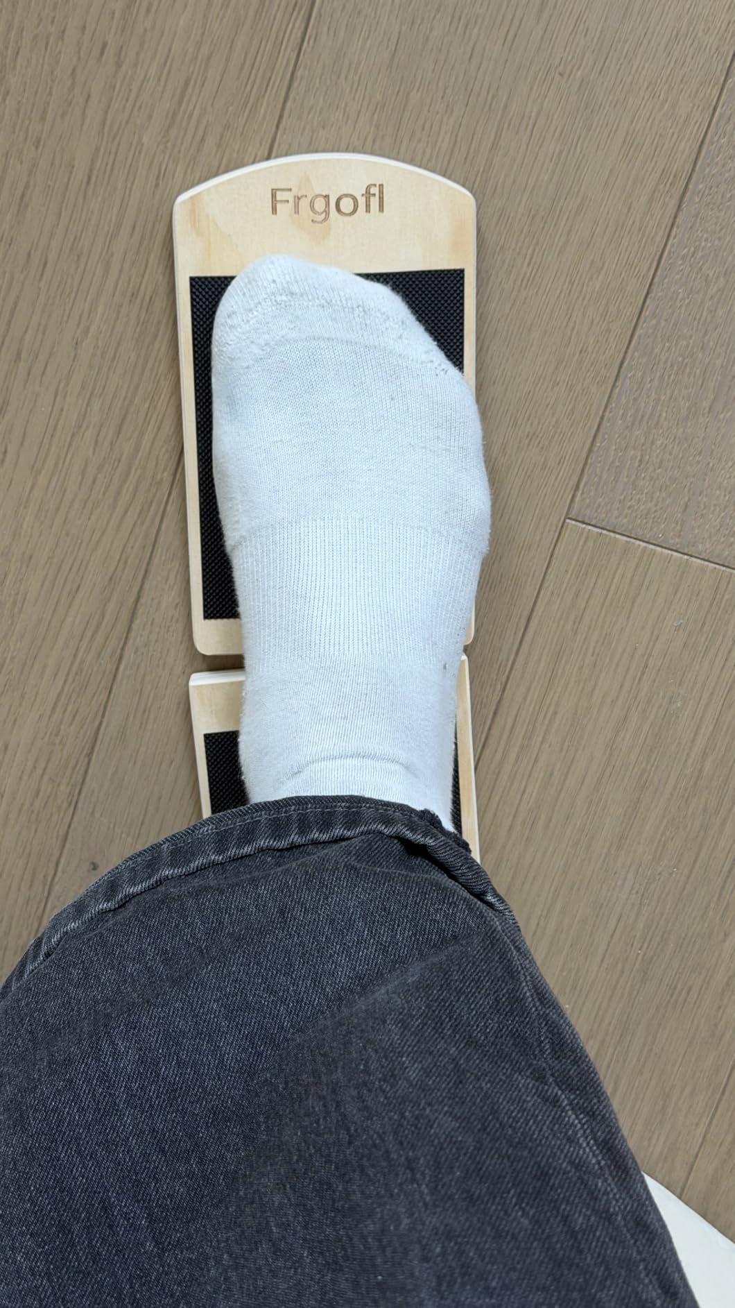 Balance Board for Ankle Strengthening & Physical Therapy - Adjustable Single Leg Board for Recovery from Sprains, Plantar Fasciitis | Stability Trainer with Video Guide and Carry Bag customer photo 2