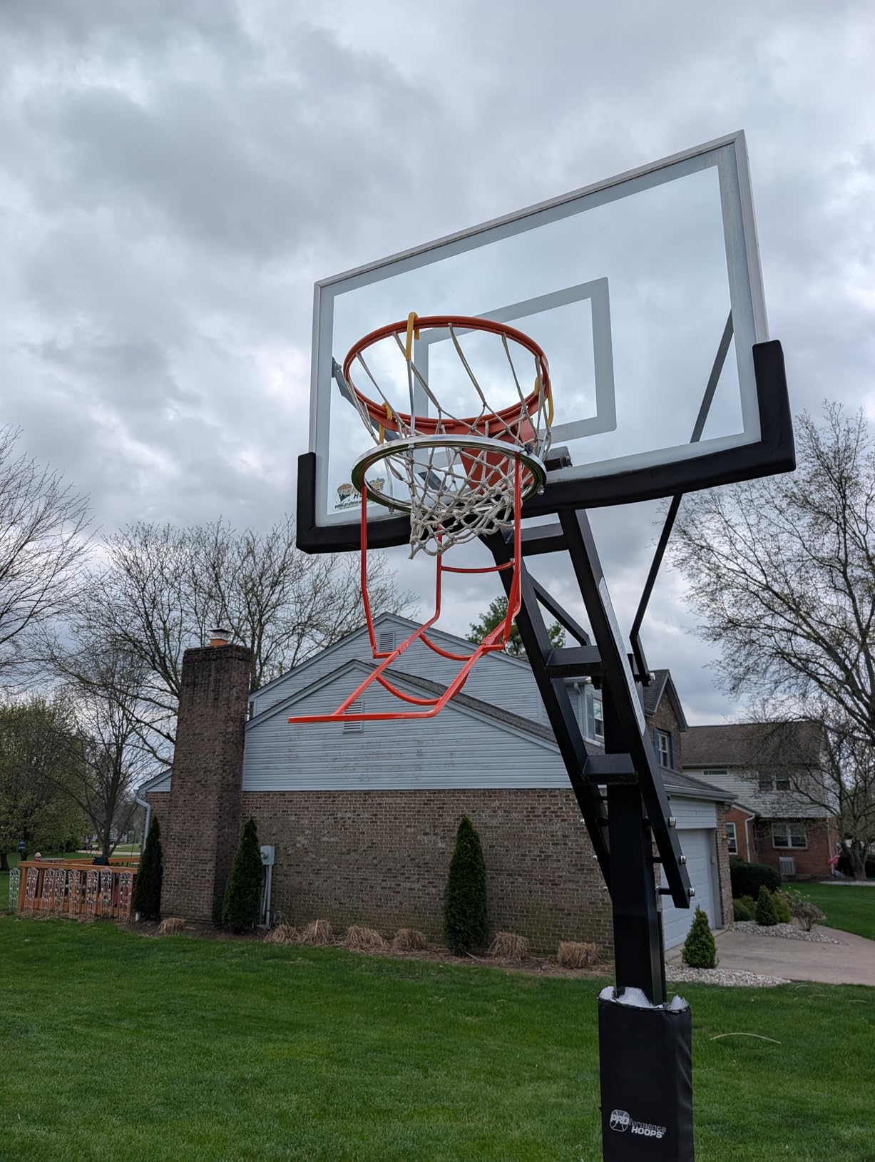 Upgraded Basketball Shot Trainer Rebounder, Heavy Duty Basketball Return Attachment with 360 Rotating Chute, Portable Ball Returns Training Aid Fits Standard 18 inch Hoop Rims customer photo 1