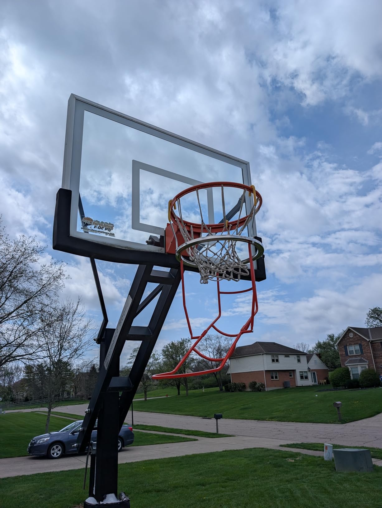 Upgraded Basketball Shot Trainer Rebounder, Heavy Duty Basketball Return Attachment with 360 Rotating Chute, Portable Ball Returns Training Aid Fits Standard 18 inch Hoop Rims customer photo 2