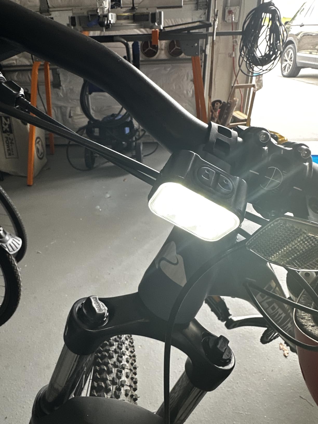 WORKPRO Bike Lights Set [8+13 Modes], Rechargeable Bicycle Light Set Ultra Bright, IP65 Waterproof Bike Lights for Night Riding, 1200mAh Bike Headlight and Tail Light Reflectors customer photo 1