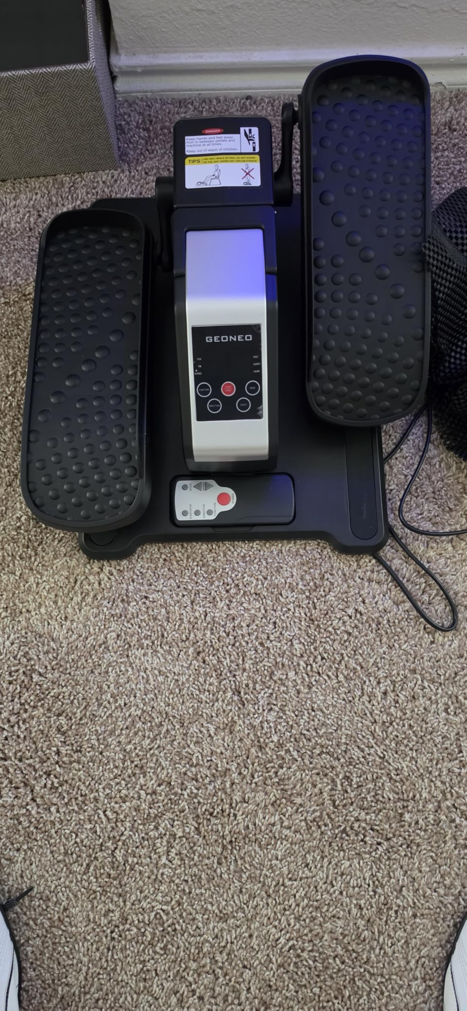 Under Desk Elliptical Machine, Electric Elliptical Leg Exerciser, Quiet and Compact Electric Seated Pedal Exerciser customer photo 1