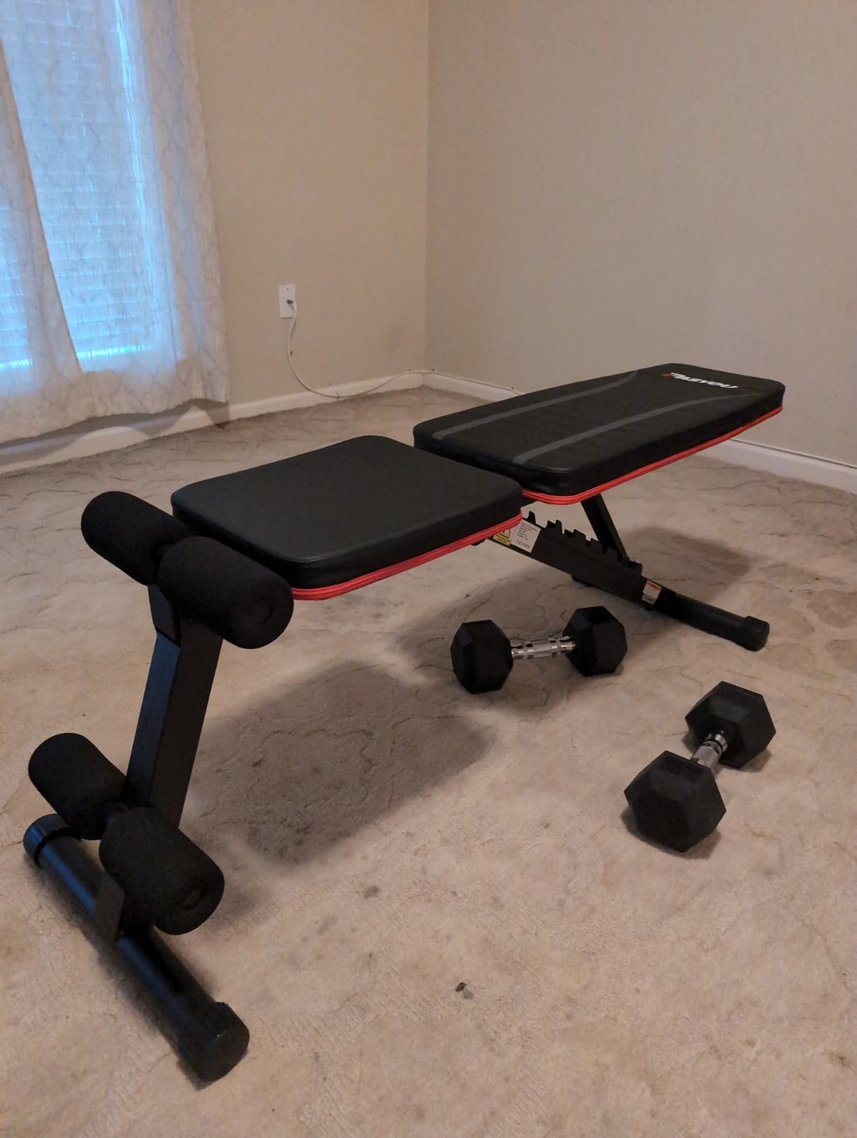 PASYOU Adjustable Weight Bench, Foldable, Incline Decline Flat, Bench Press with 660LBS, 95% Pre-Assembled, Compact Workout Bench Full Body Strength Training Bench for Home Gym, Wider Seat customer photo 1