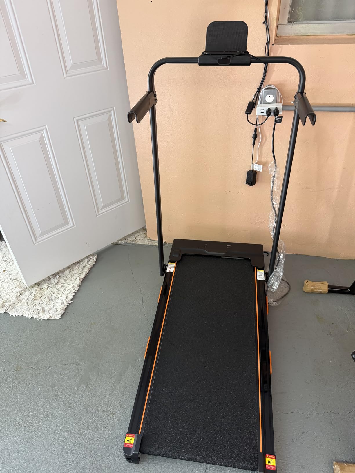 16% Incline Walking Pad Treadmills for Home Small, 4-in-1 Under Desk Treadmill with Handles, Foldable Treadmill with 2.5 HP Quiet Brushless, 330 LBS Capacity customer photo 2