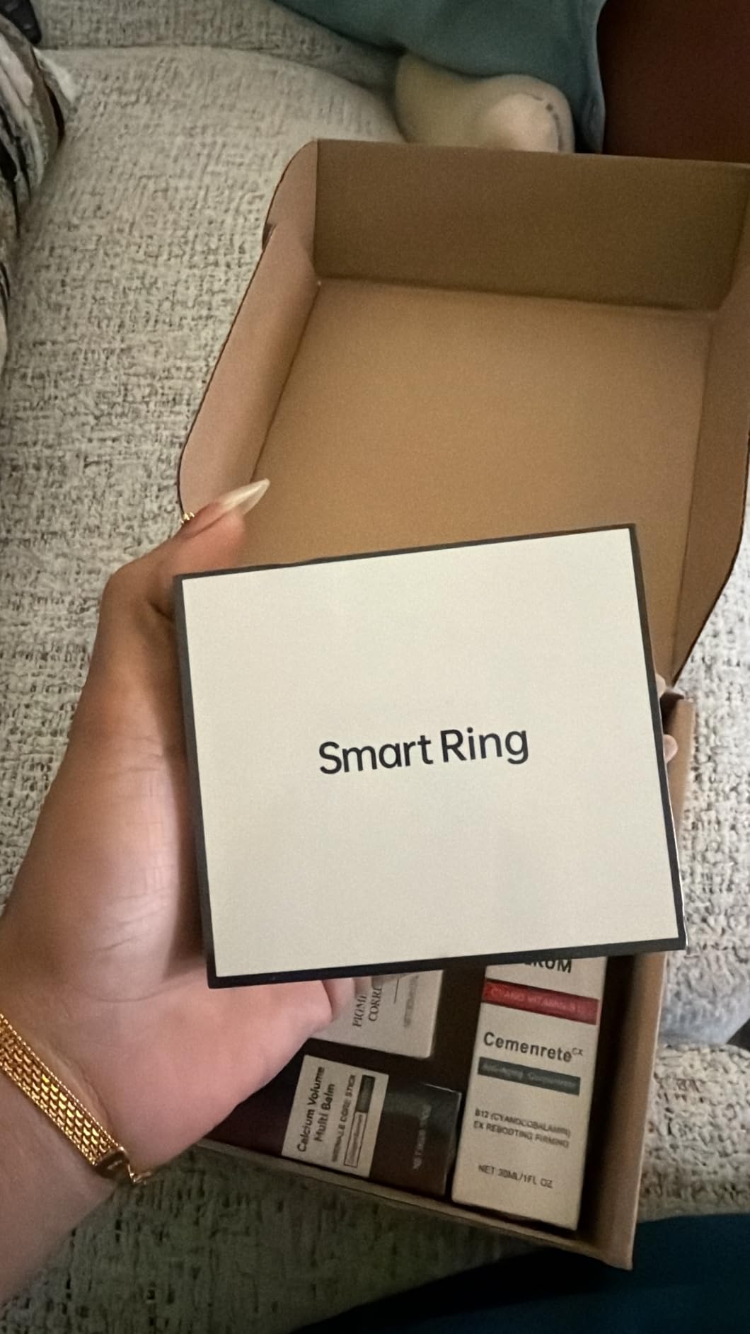 Smart Health Ring Fitness Tracker with Stress & Sleep Monitoring, Waterproof Activity Tracker, Compatible with iOS & Android, No Subscription Fee, Lightweight Wearable for Women & Men (Black, 12) customer photo 1