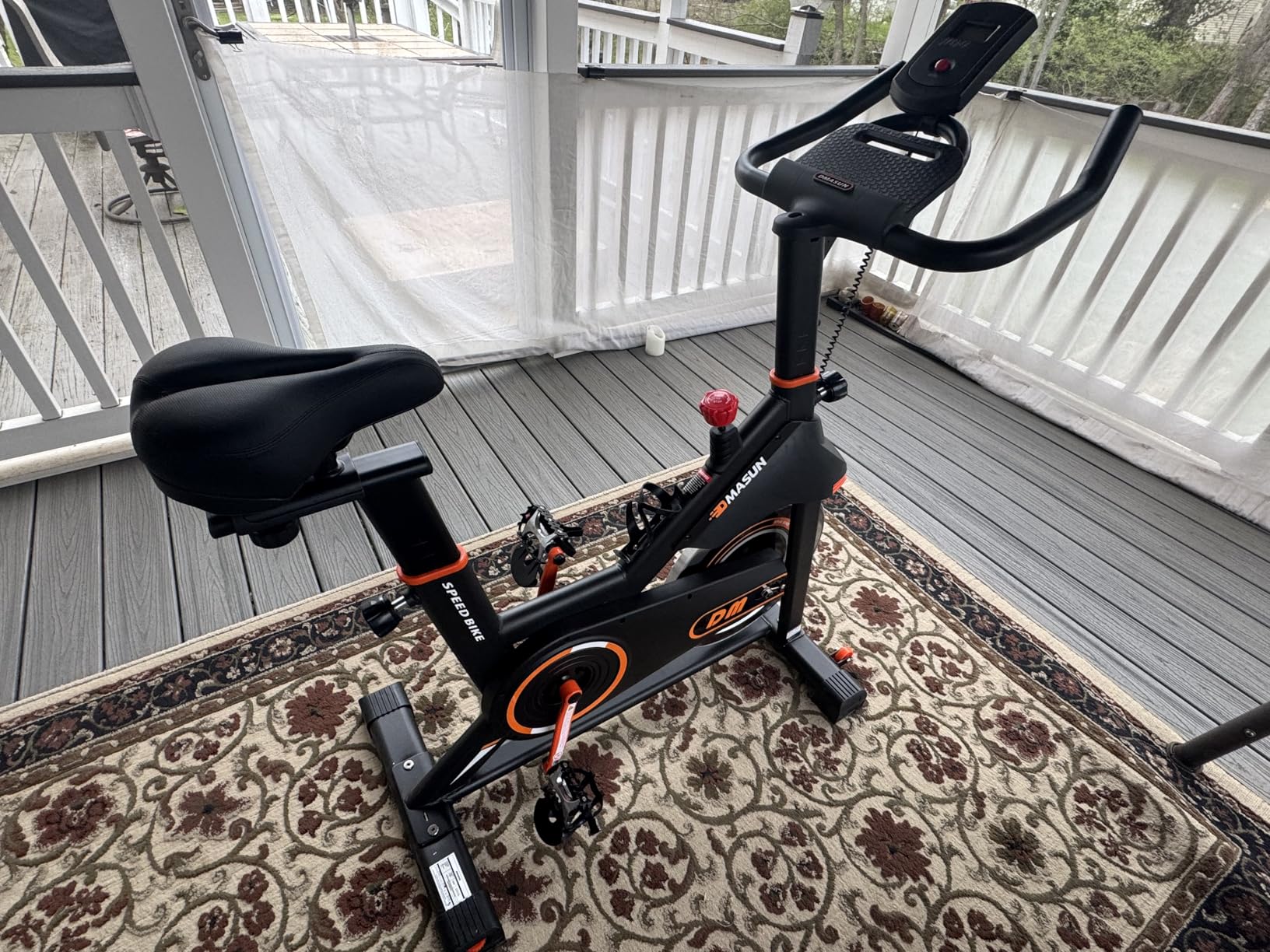 DMASUN Exercise Bike, Silent Magnetic Resistance Stationary Bike with 330 LBS Capacity customer photo 1
