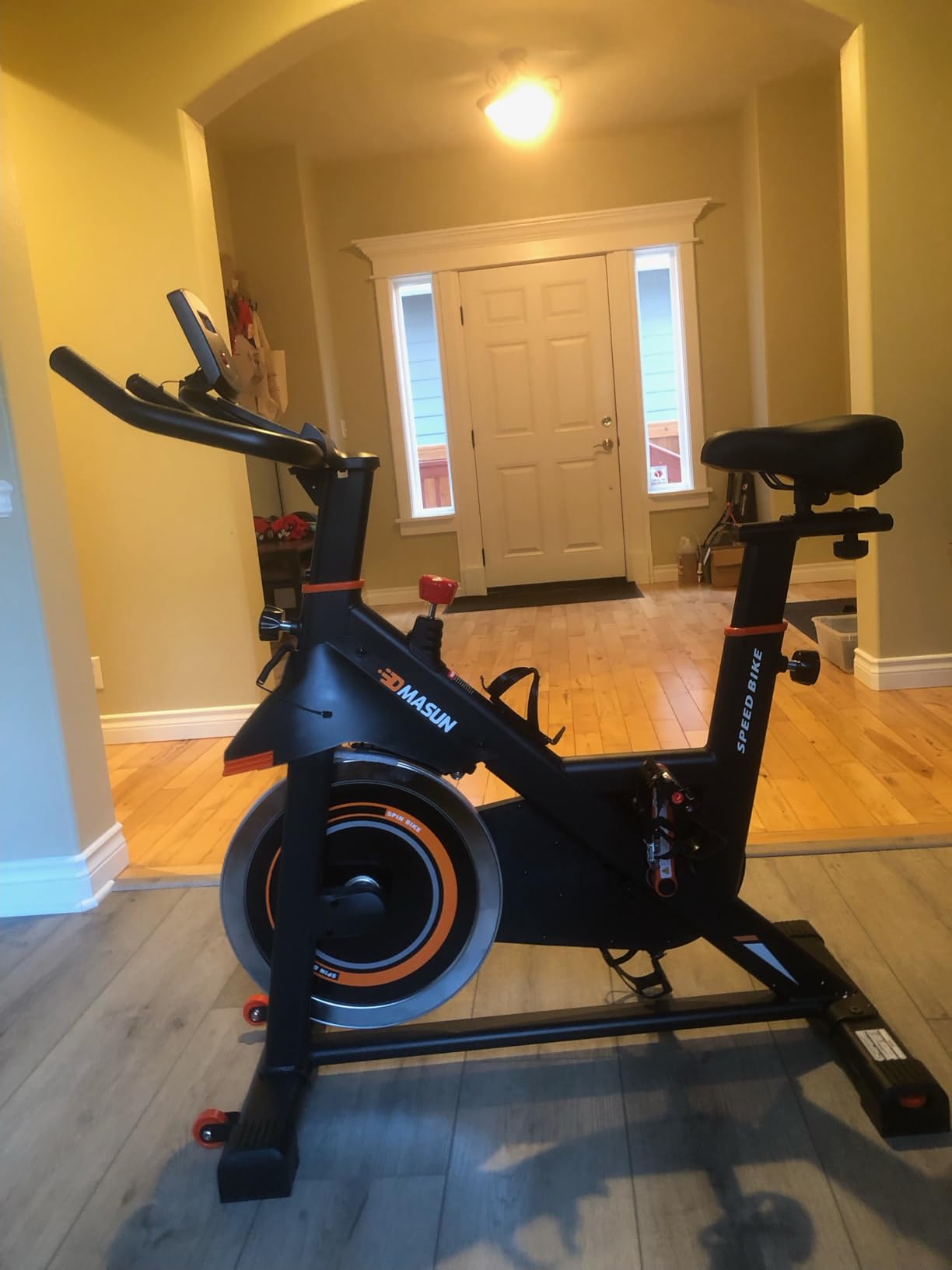 DMASUN Exercise Bike, Silent Magnetic Resistance Stationary Bike with 330 LBS Capacity customer photo 2